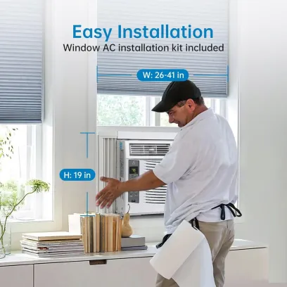 GAOMON Smart 6000 BTU Window Air Conditioner - WiFi - Enabled AC with Remote & App Control, Timer, Sleep Mode, Easy
