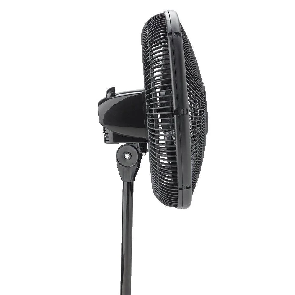 Lasko 16" Oscillating 3 Speed Adjustable Pedestal Stand Fan, Black (2 Pack) - Image 3