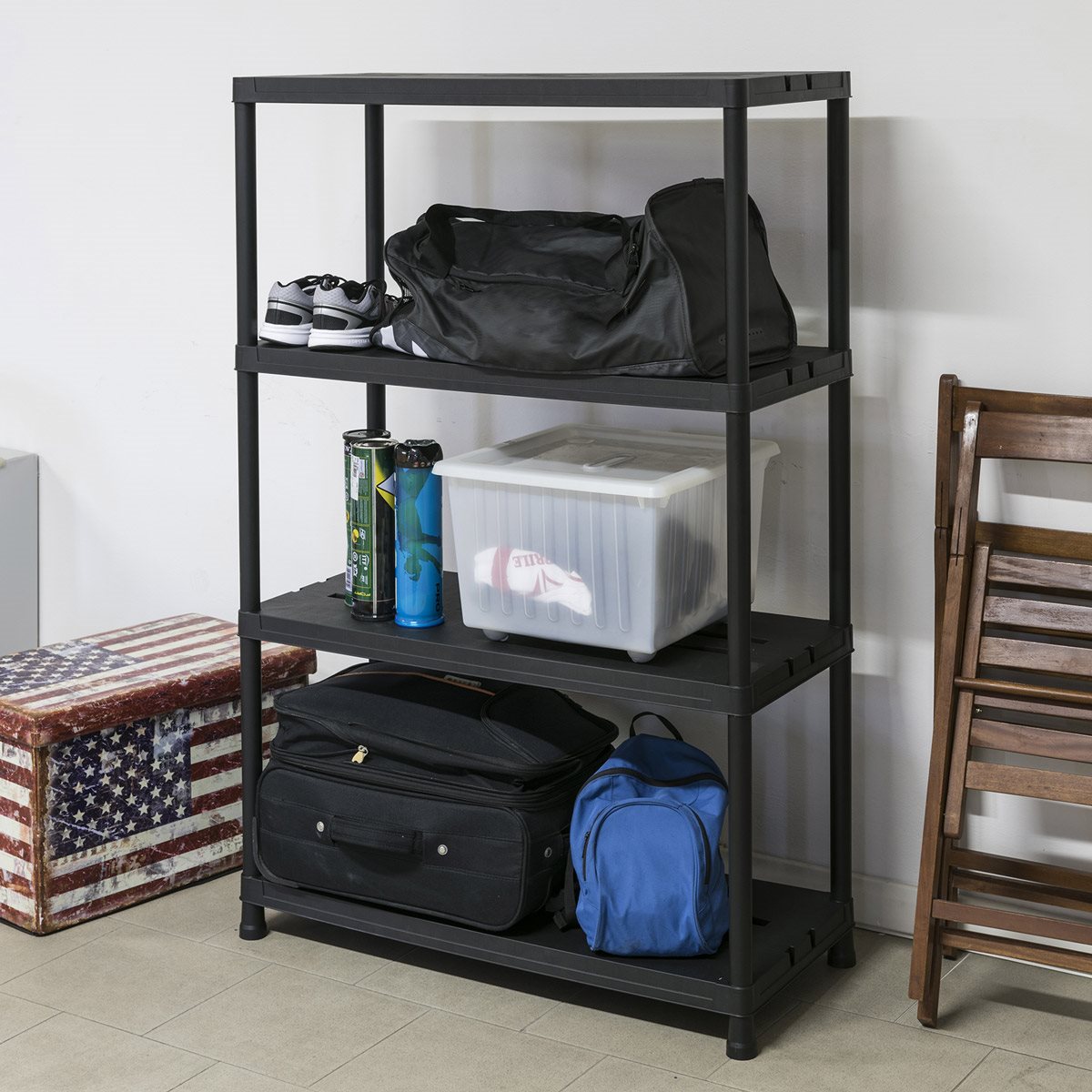 Toomax universal pro opbergrek - 4 planken - 90x40x138 cm