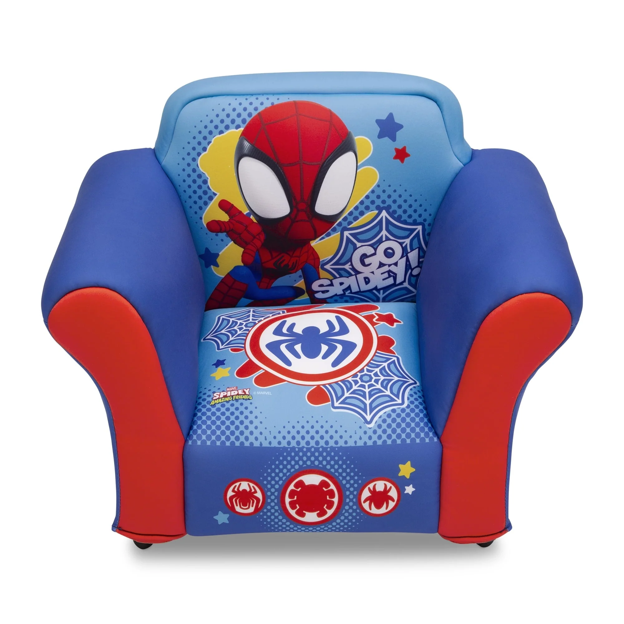 Marvel Spidey and His Amazing Friends Upholstered Chair with Sculpted Plastic Frame by Delta Children - Image 5