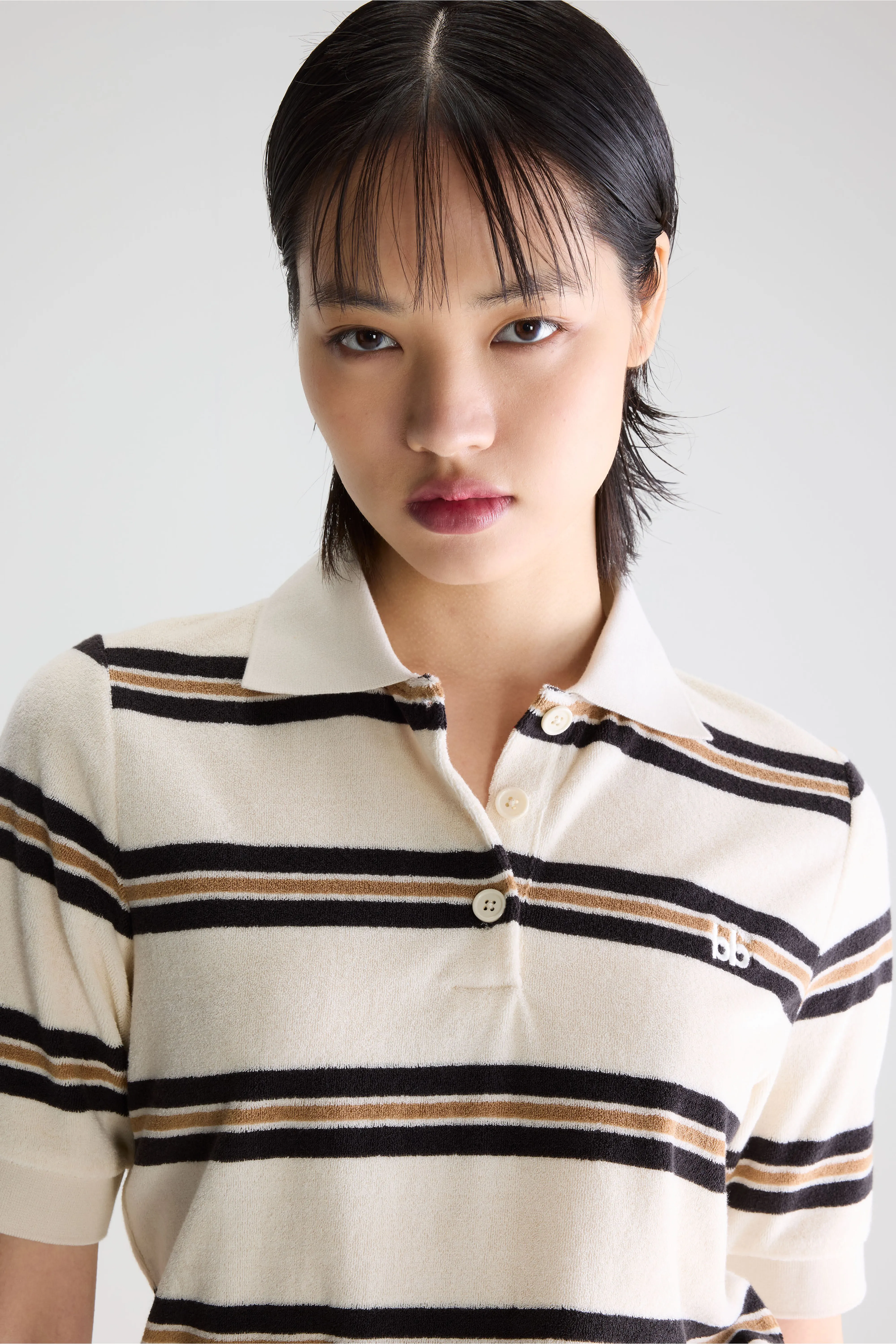 Bellerose Crixus terry polo (261 / W / STRIPE B)