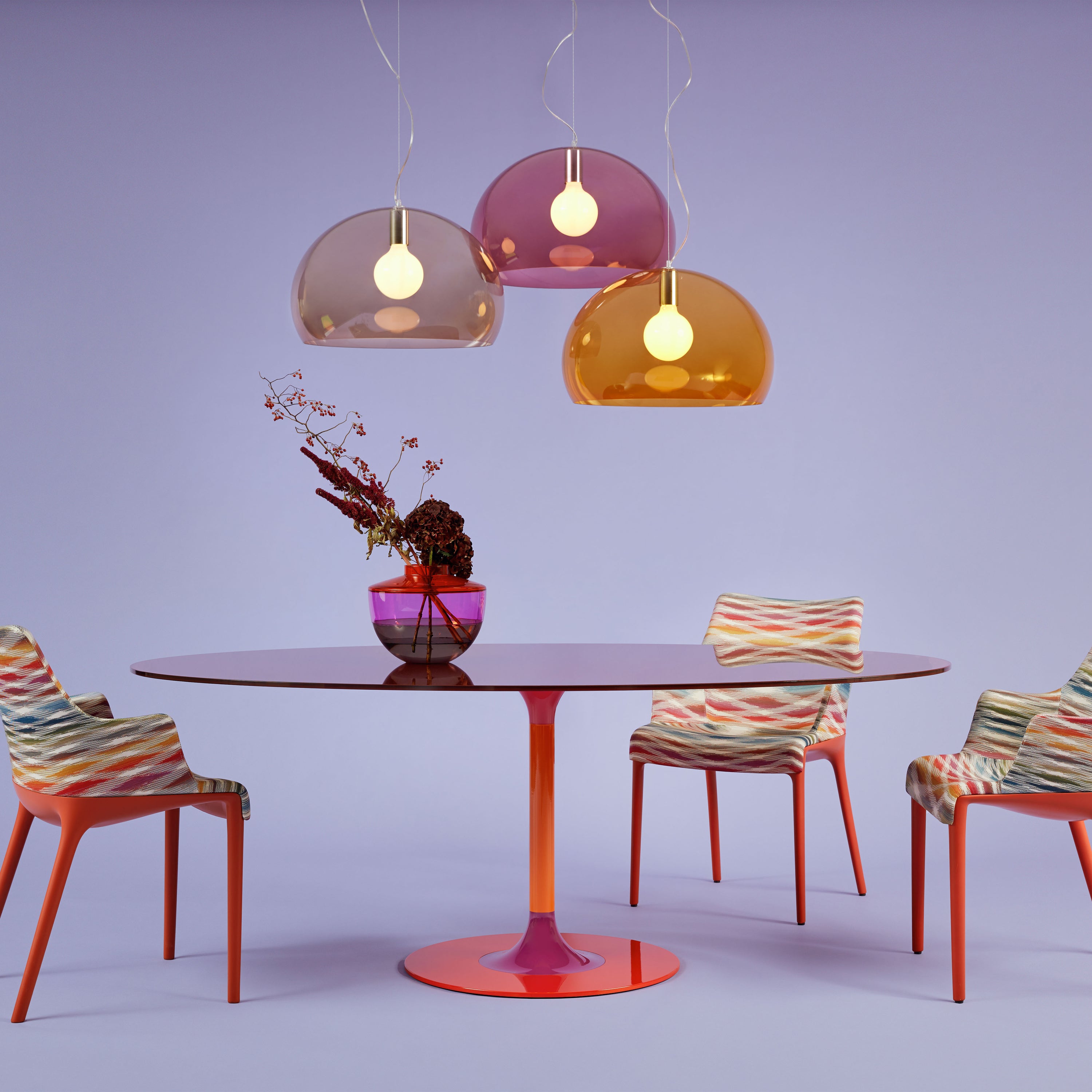 Kartell FL/Y Hanglamp - Amber