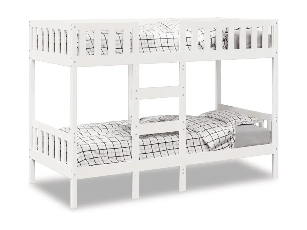 Litera de Homepleno maciza de Homepleno blanco 90x190 cm 89901cmmr
