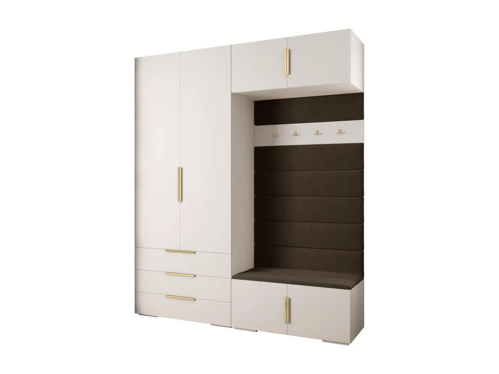 Mobtrendy 1 armario con puertas batientes 236.7/200/47 nujh56298