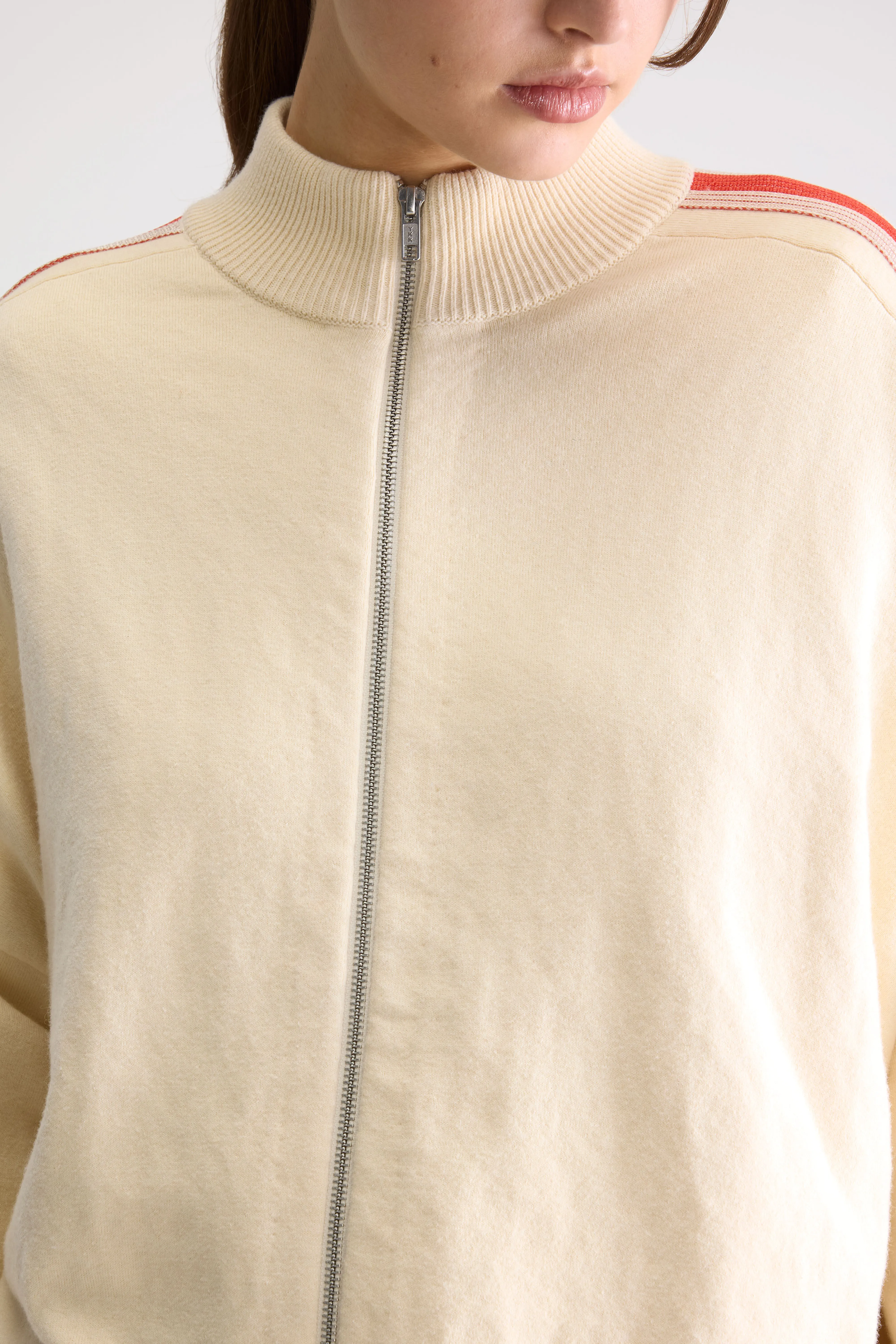 Bellerose Gerta zip-up cardigan (261 / W / MILKY WAY)