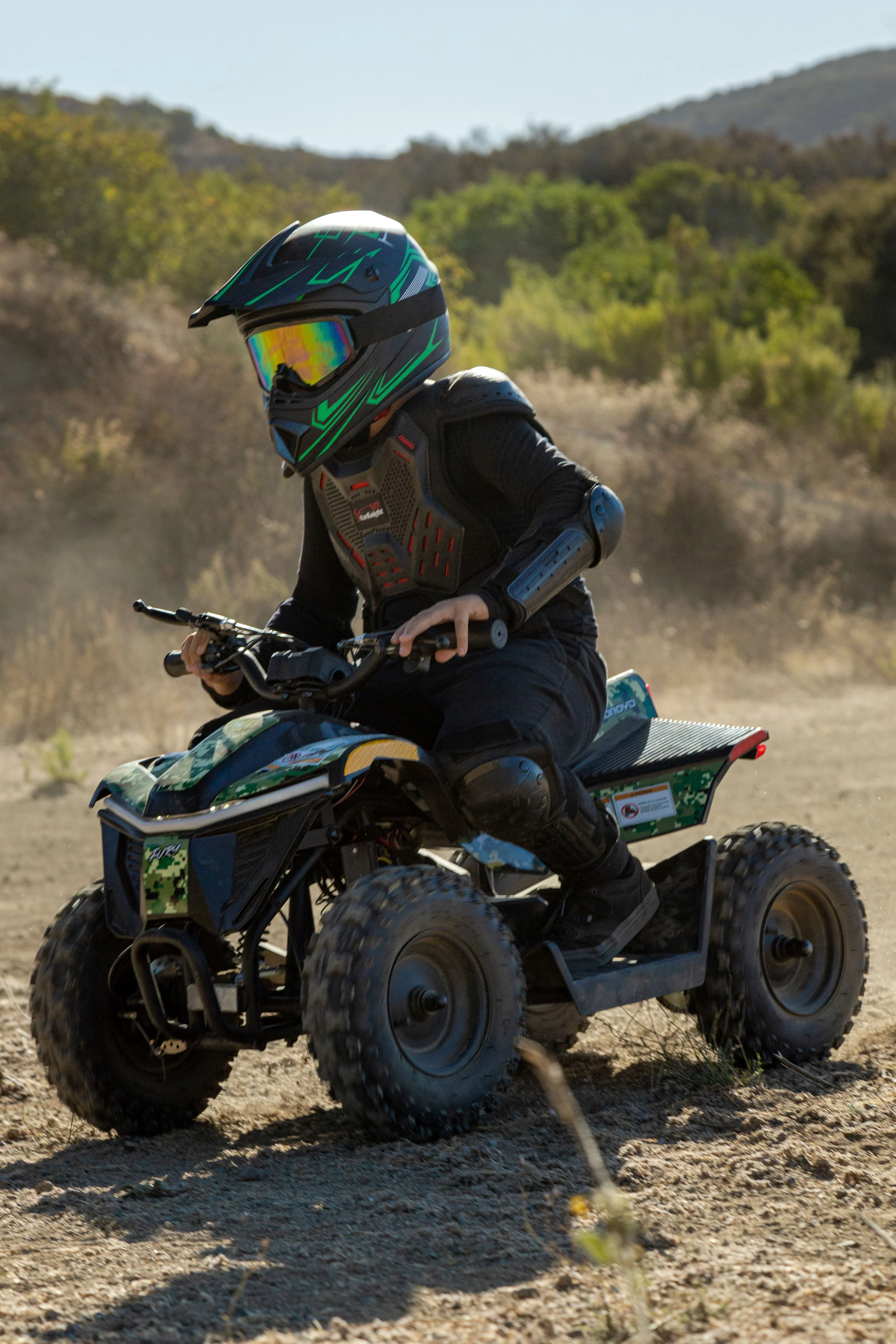 Droyd Fury Electric Youth ATV, 36V 500W Brushless Motor, Dual Suspension, Max Speed 15 mph, Offroad