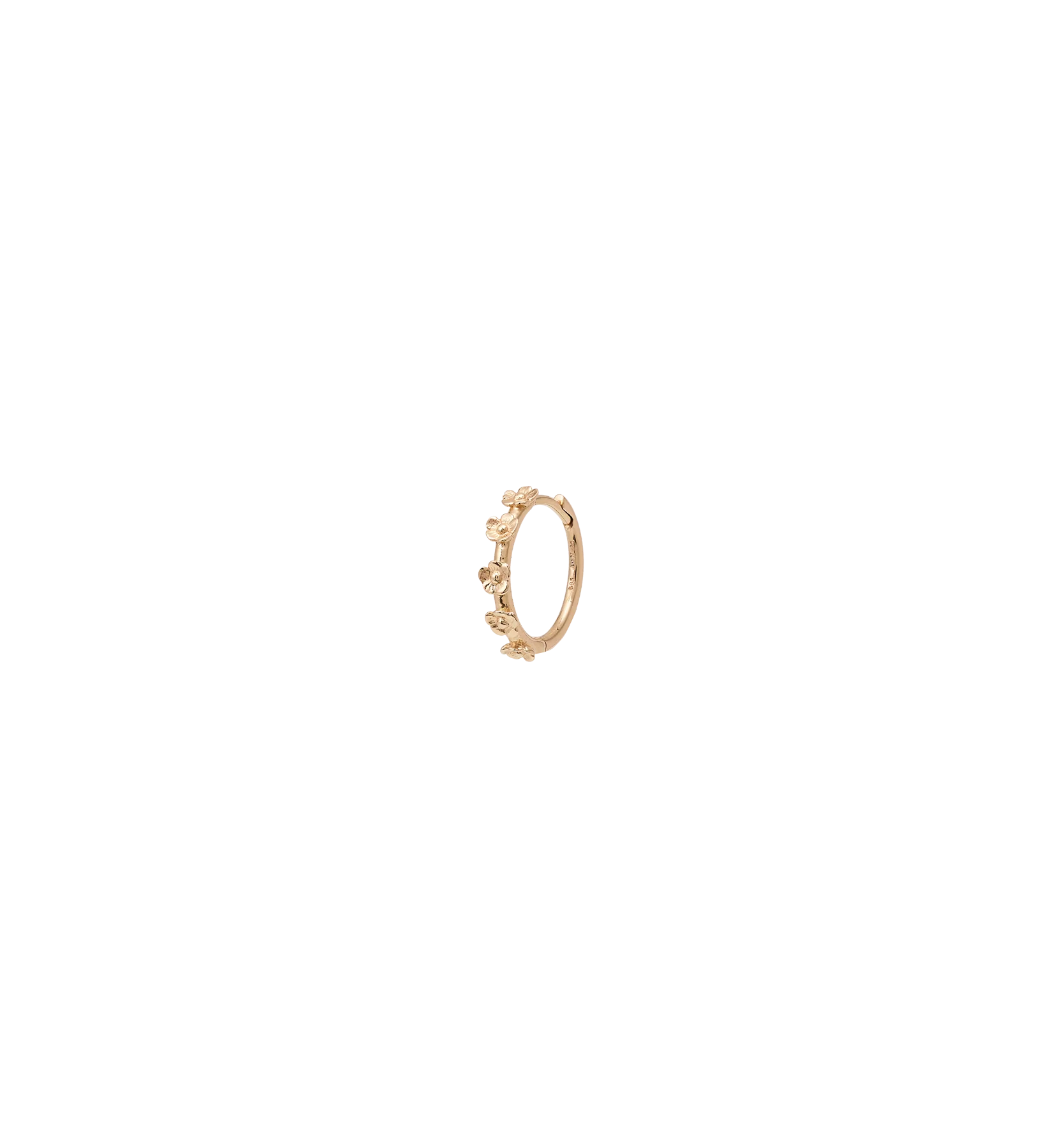 Single Meadow Hoop Earring 9K