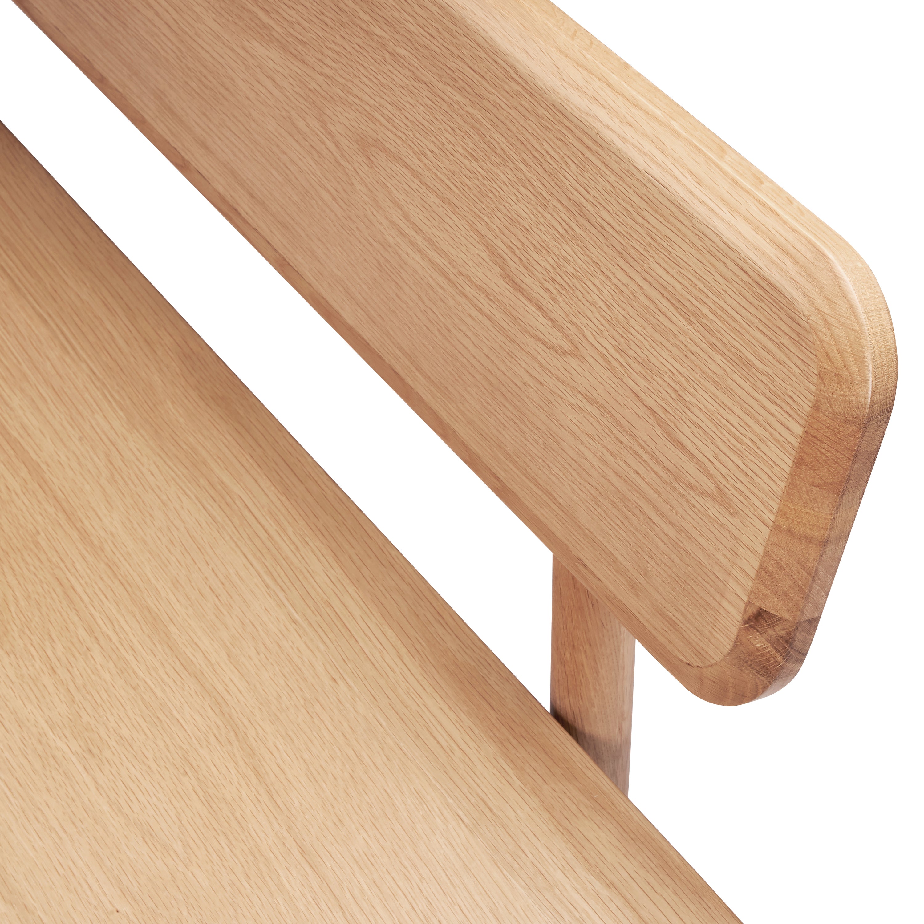 by fonQ Brinn Eetkamerbank met Rugleuning 180 cm - Eiken