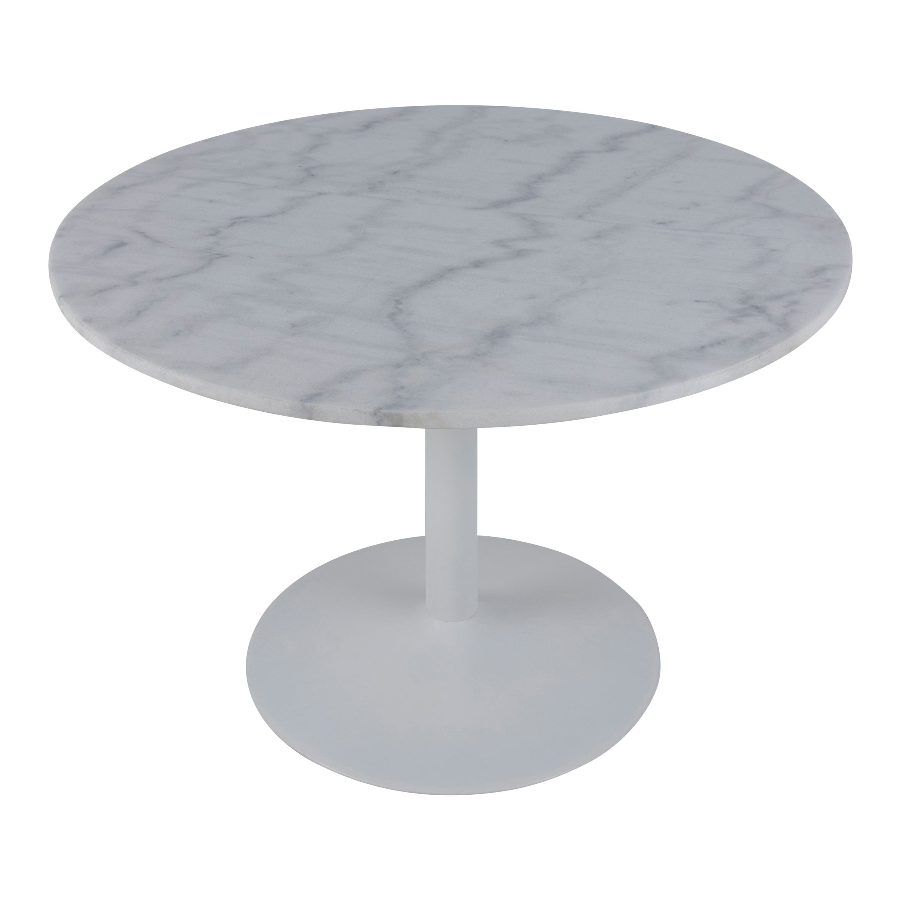Blokker Marble Eettafel Marmer - Ø 110 cm - Wit