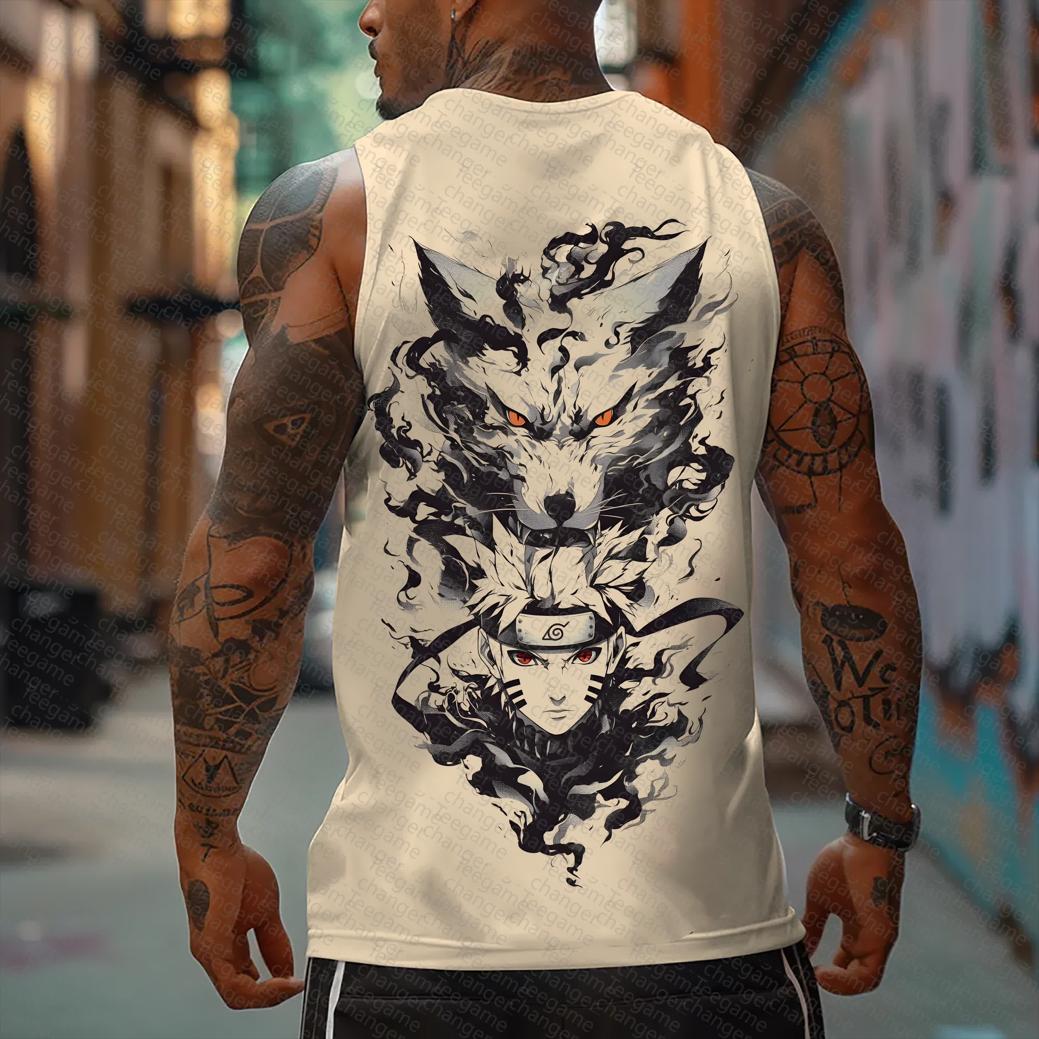 Unisex   Casual Anime  Tank Top
