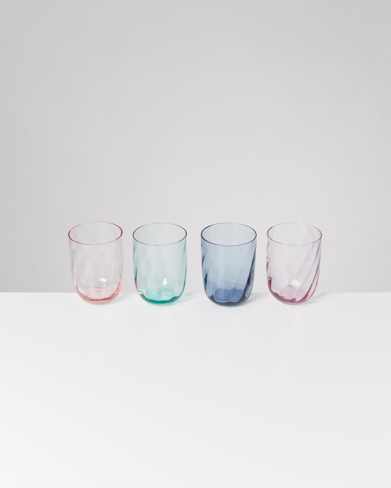 Calma Glas groß swirl mix 4er-Set