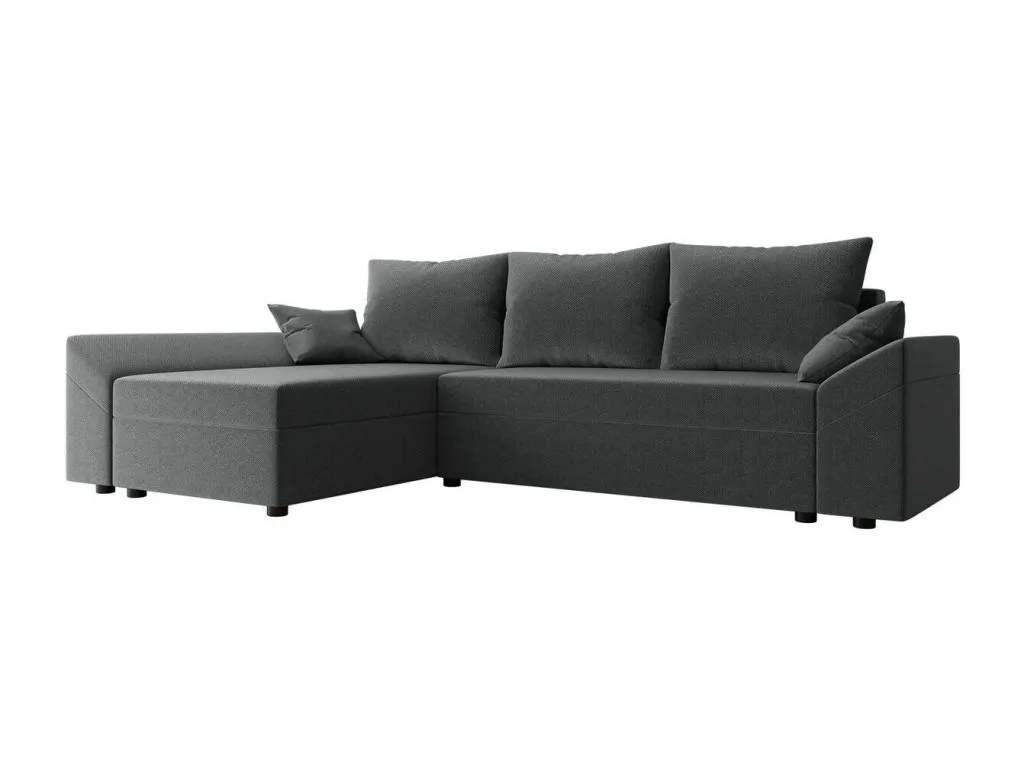 Sofá rinconero Hogarsens 130 Gris Función de descanso Caja de ropa de cama 240x140x82cm