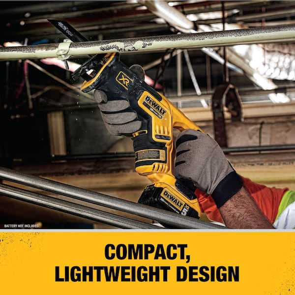 DEWALT 20V MAX XR Cordless Brushless Compact Reciprocating Saw, Tool Only - DCS367B - Image 12 DEWALT 20V MAX XR Cordless Brushless Compact Reciprocating Saw, Tool Only - DCS367B - Image 12