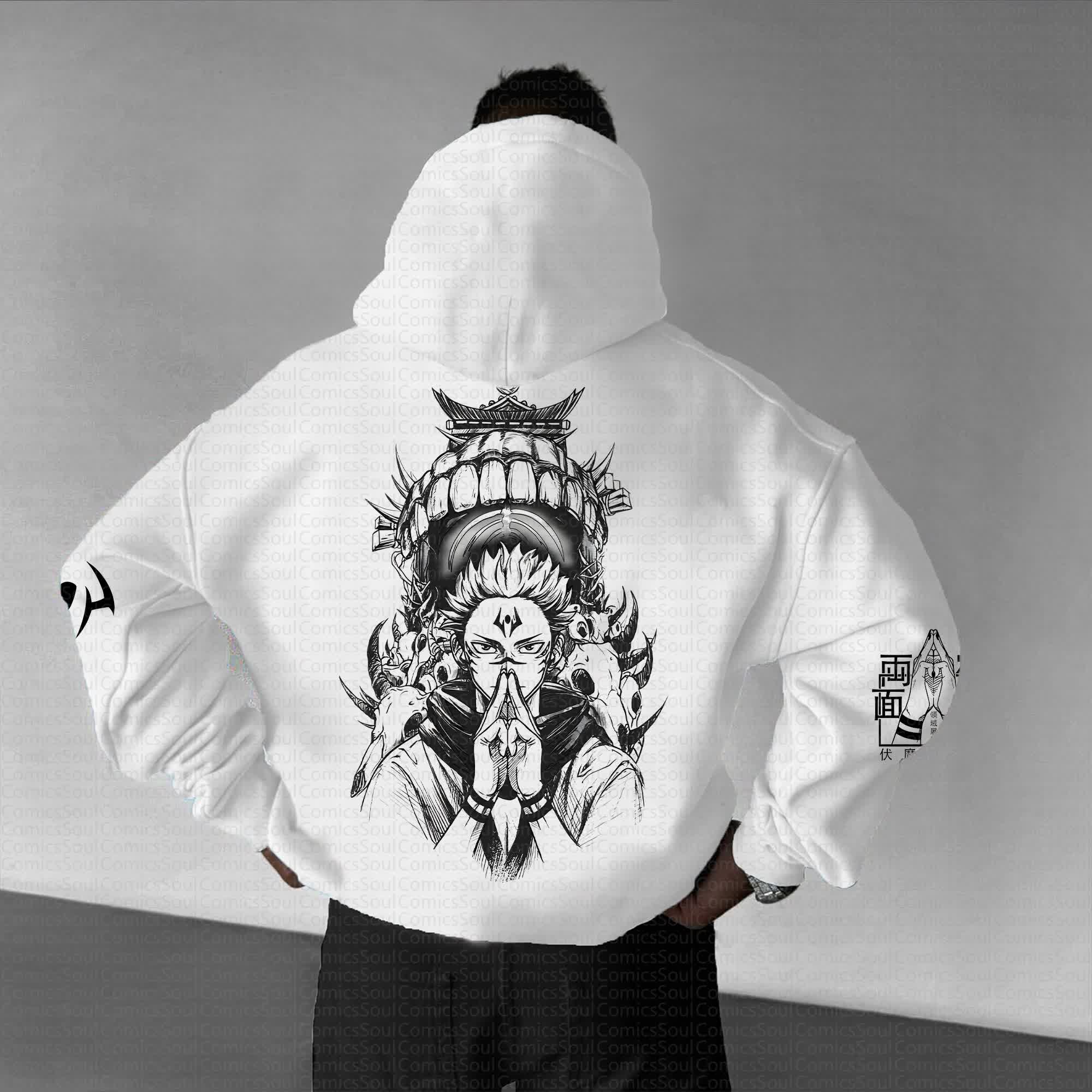 Unisex Anime Graphic Streetwear Vintage Hoodie丨Comicssoul