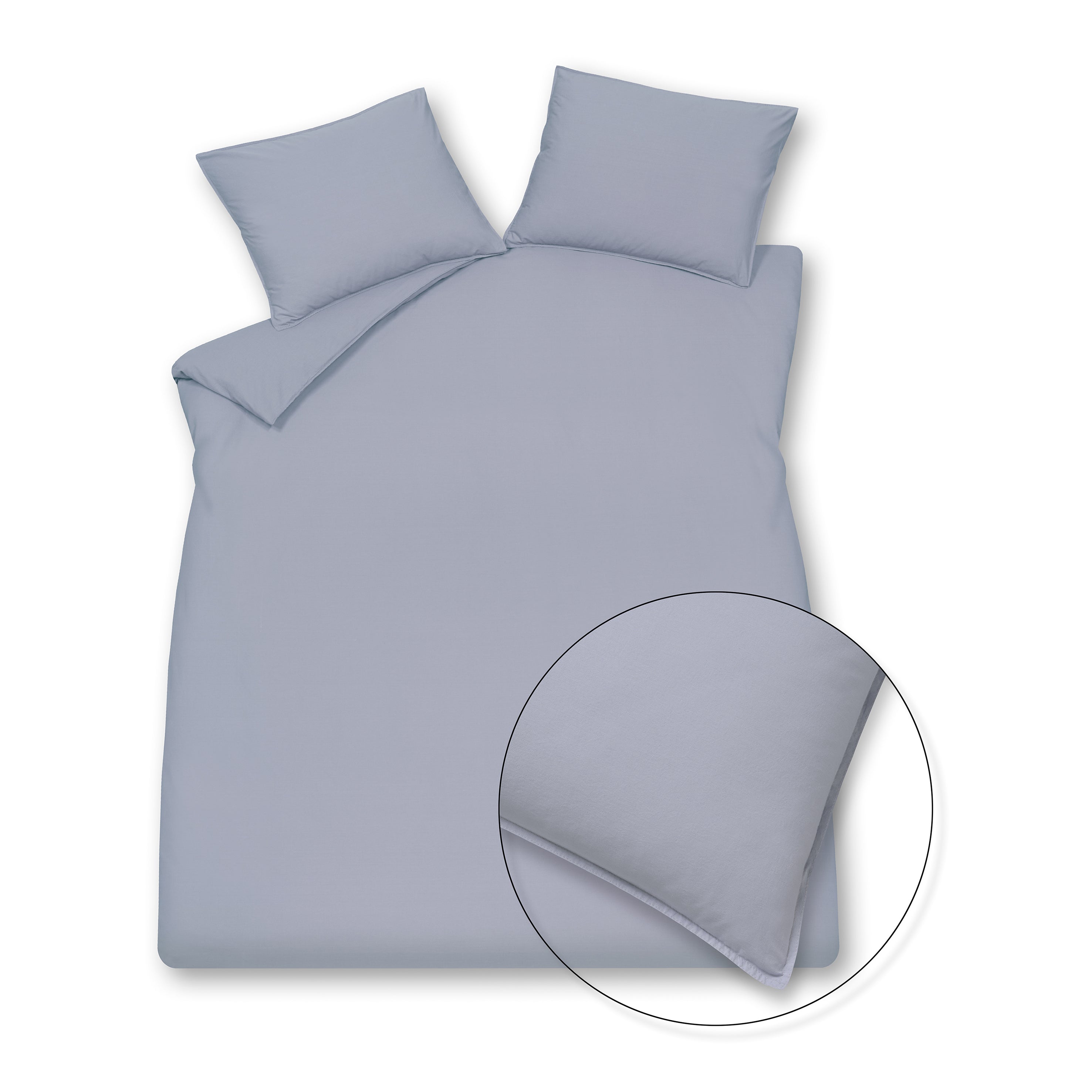 Vandyck Washed Cotton Dekbedovertrek 140x200/220 cm - Lavender Blue