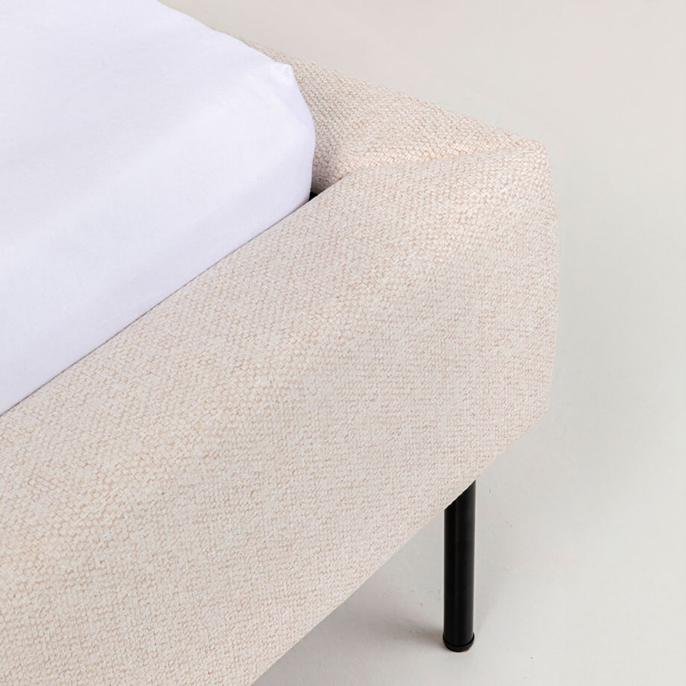 Bed East Side beige 100x200cm Kare Design