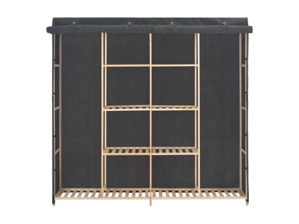 Armario Gris 173x40x170 cm Tela