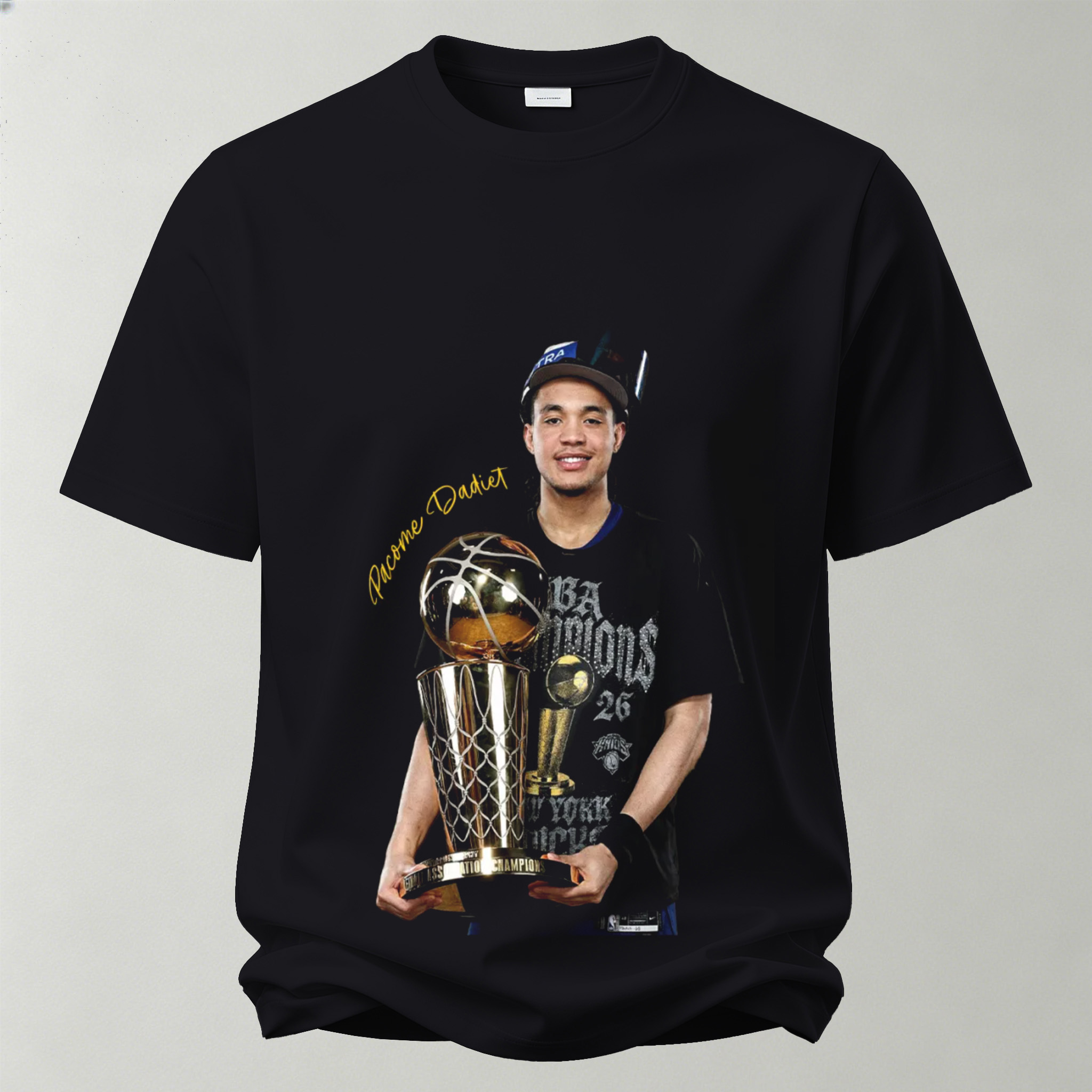 Pacome Dadiet New York Knicks Printed Unisex Oversized T-shirt