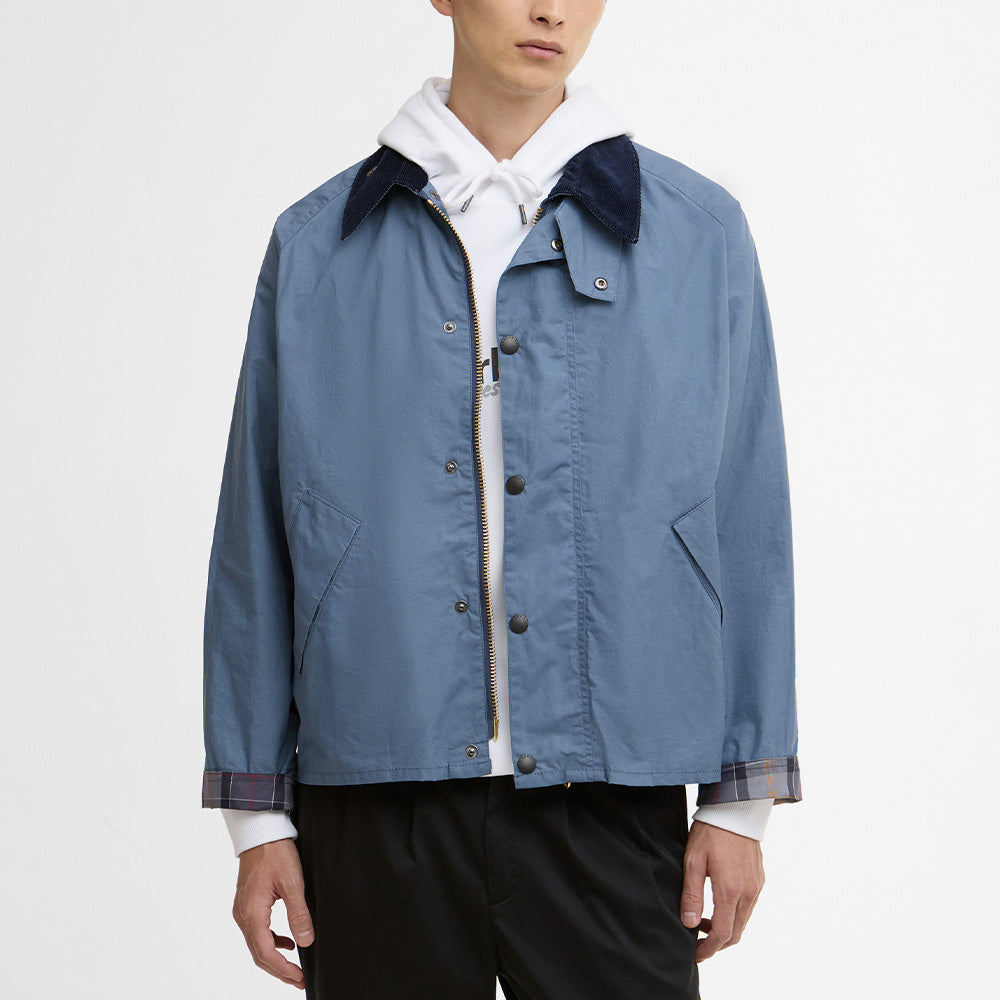 Barbour - Veste Transport Cotton - Bleu Washed