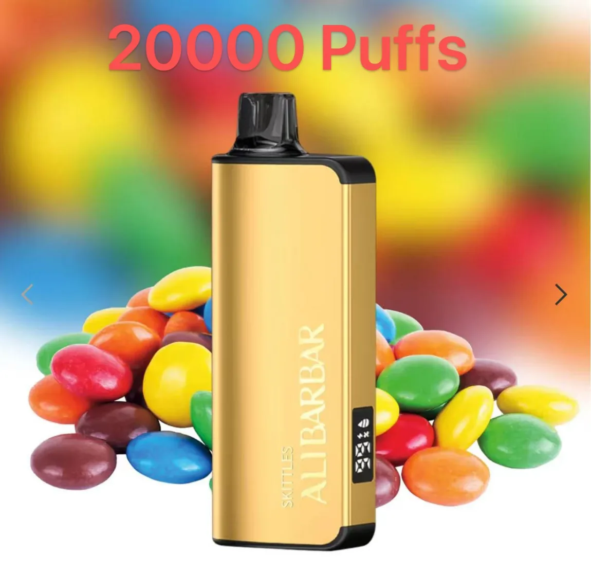 Rainbow Candy & Alibarbar Ingot 20000 Puffs 100% Nicotine-Free