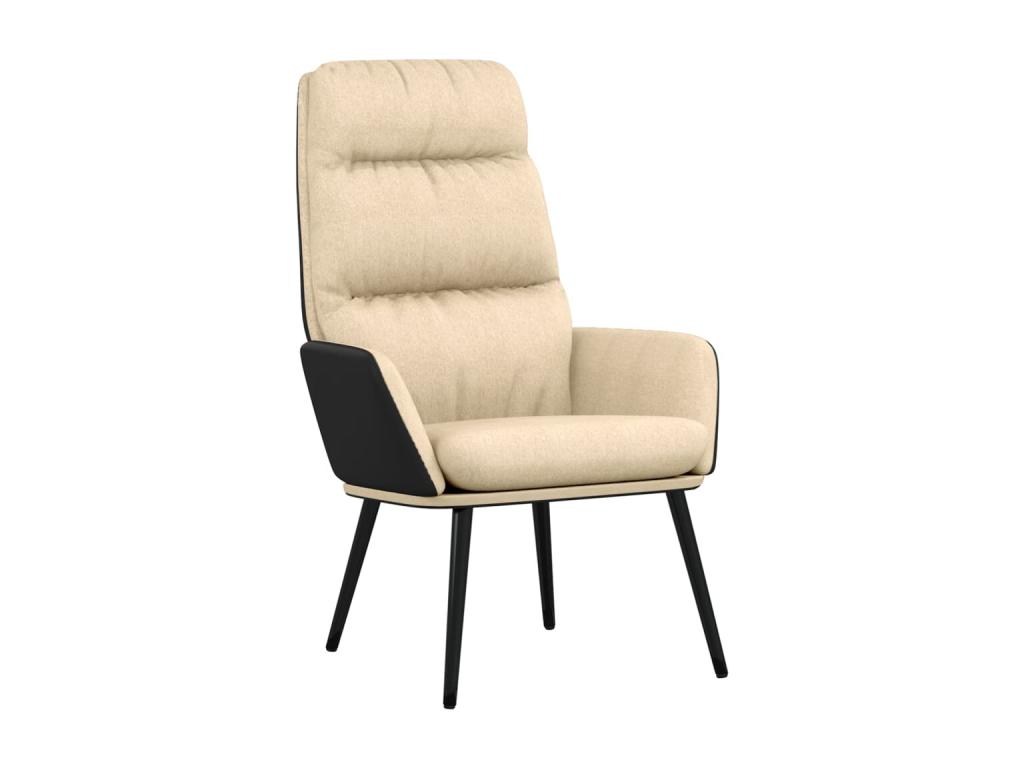 Sillón de Nestleano de tela crema