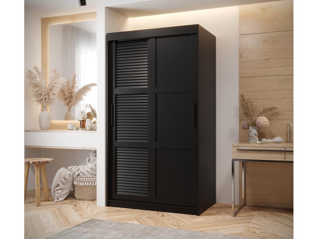 ARMARIO Hominor 3 DE PUERTAS CORREDERAS 200/100/62 2 puertas negro