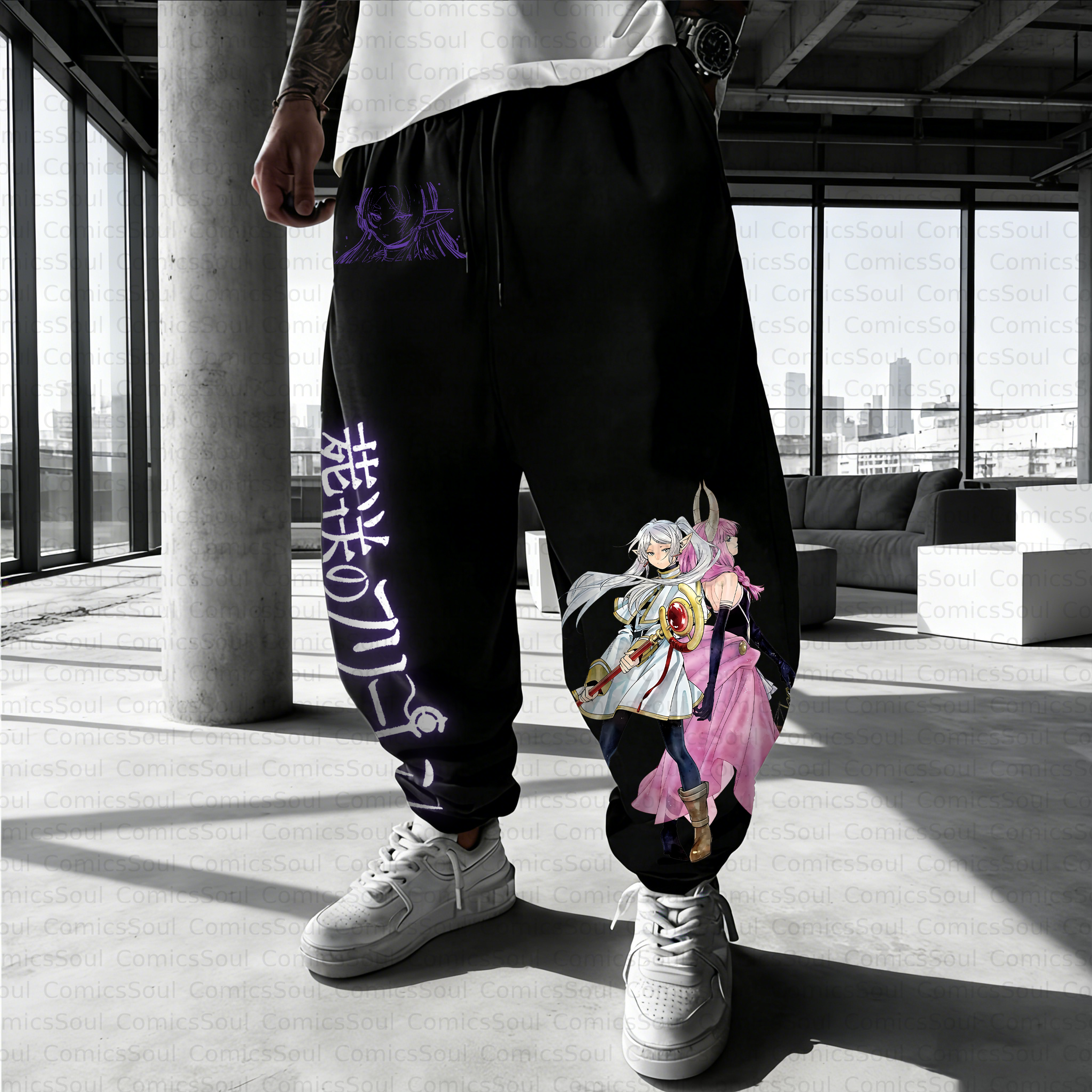 Unisex Casual Anime Streetwear Pant