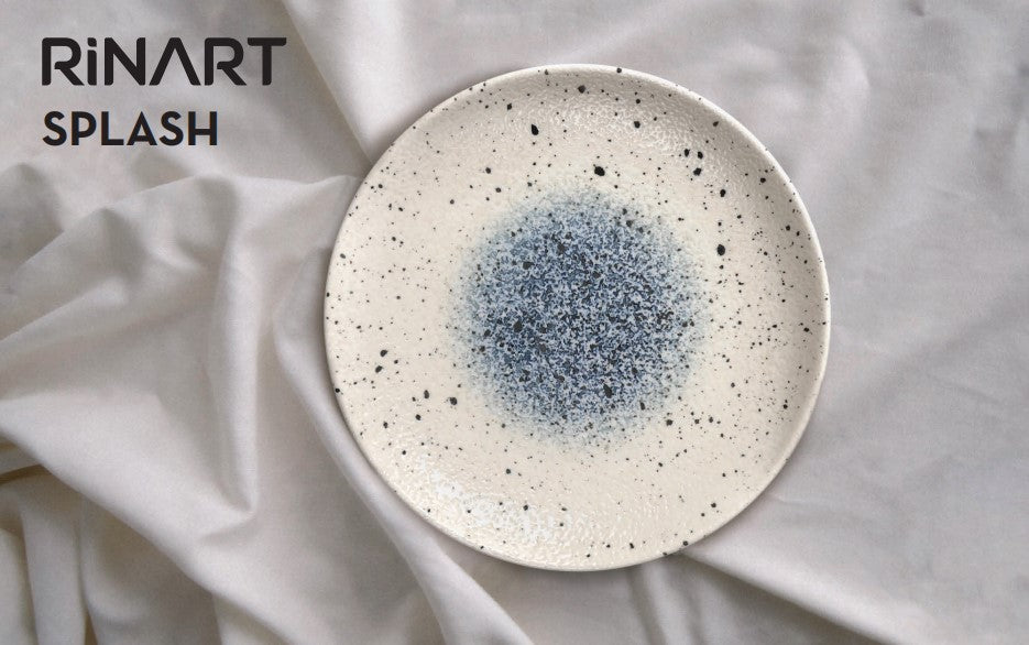 Rinart Pizzabord - Splash - Porselein - 32 cm - set van 2