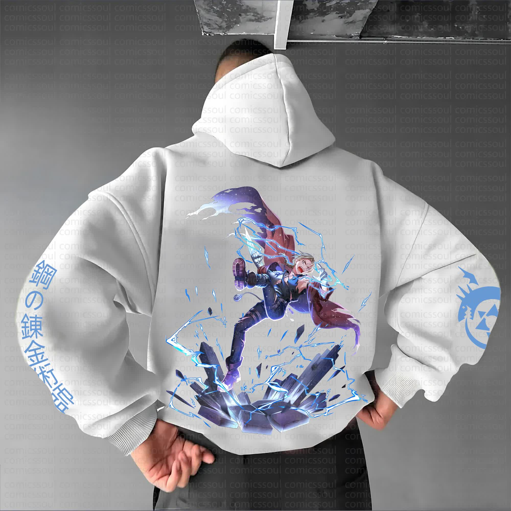 Unisex Anime Graphic Streetwear Vintage Hoodie丨Comicssoul