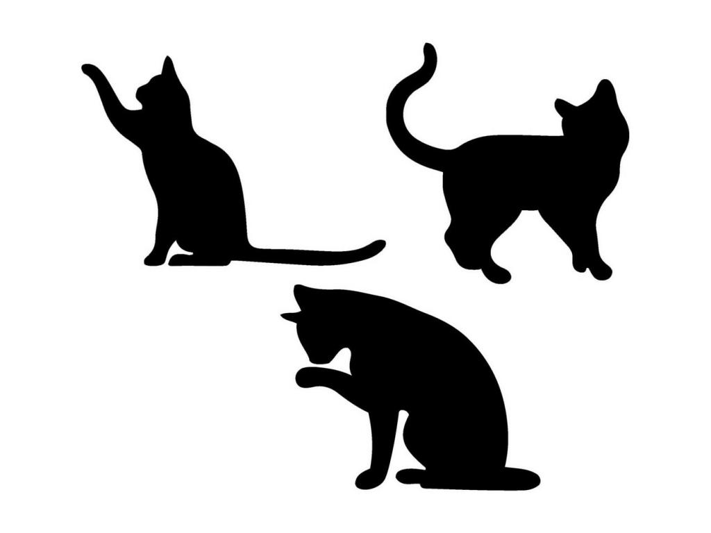 Decoración de Metal Gato 121, Negro, 137x0,15x40 cm, Mubdelu