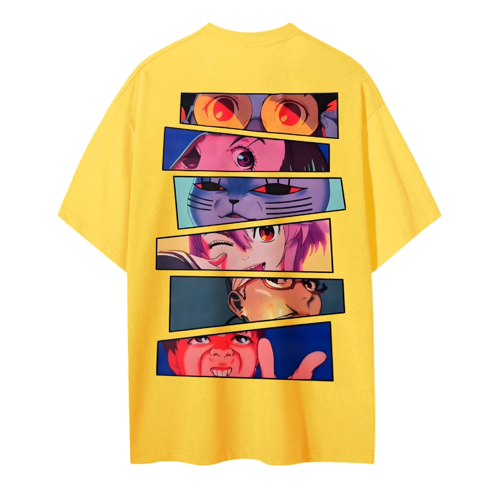 DANDADAN Cotton Unisex Round Neck Anime T-shirt TeeThreads Sustain the Scene with Custom Apparel