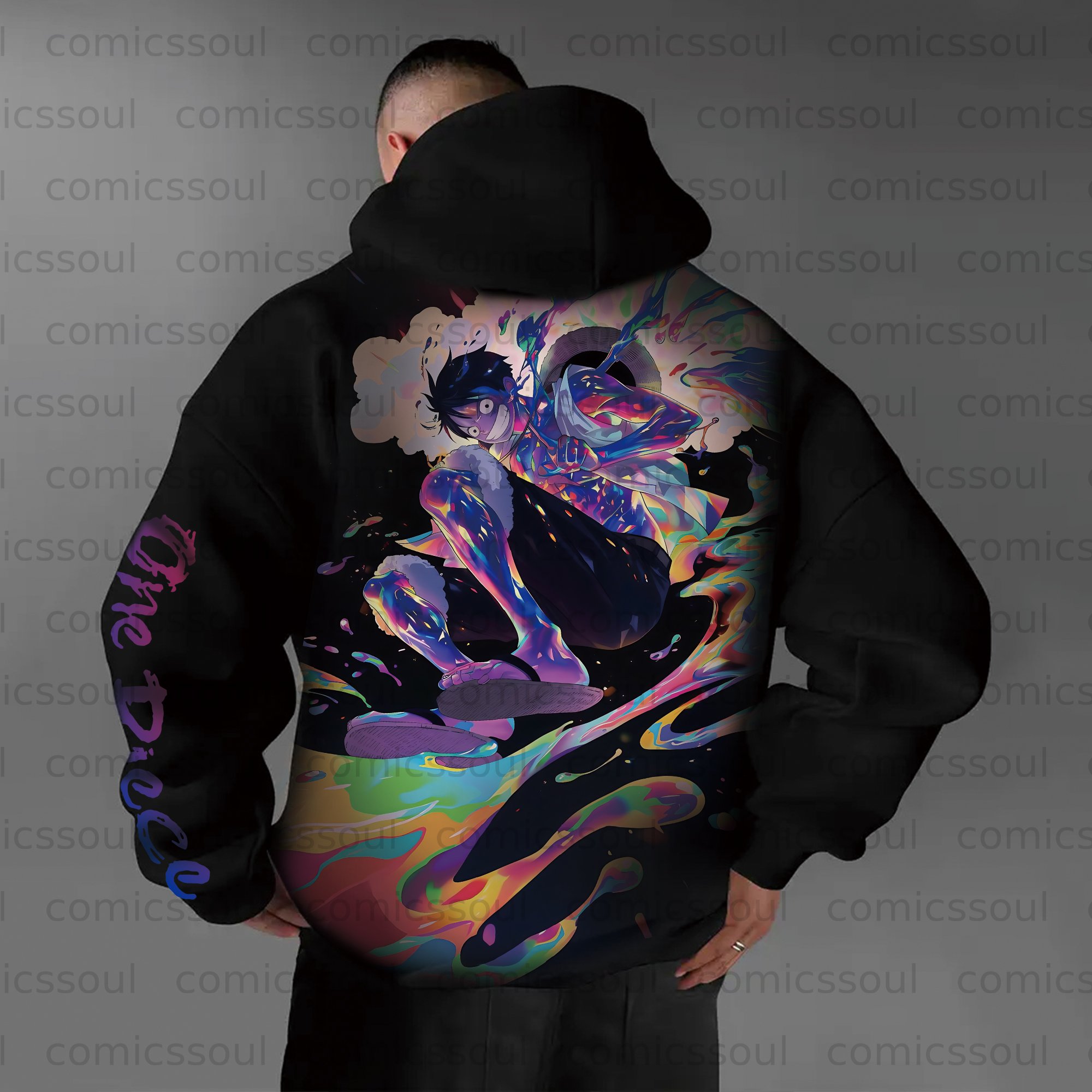 Unisex Anime Graphic Streetwear Vintage Hoodie
