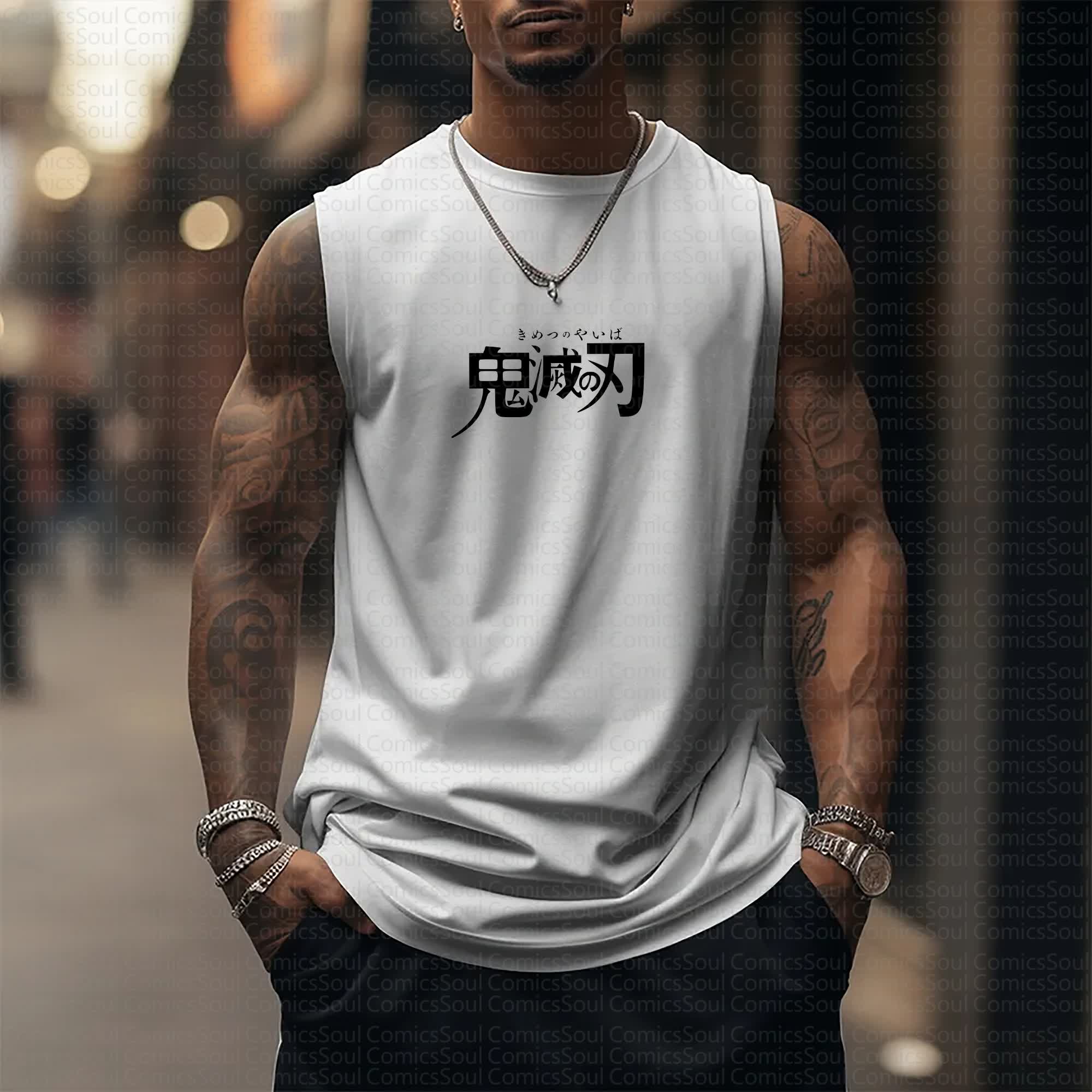 Unisex “Comicssoul X Comicssoul” Casual Anime  Tank Top TeeThreads Sustain the Scene with Custom Apparel