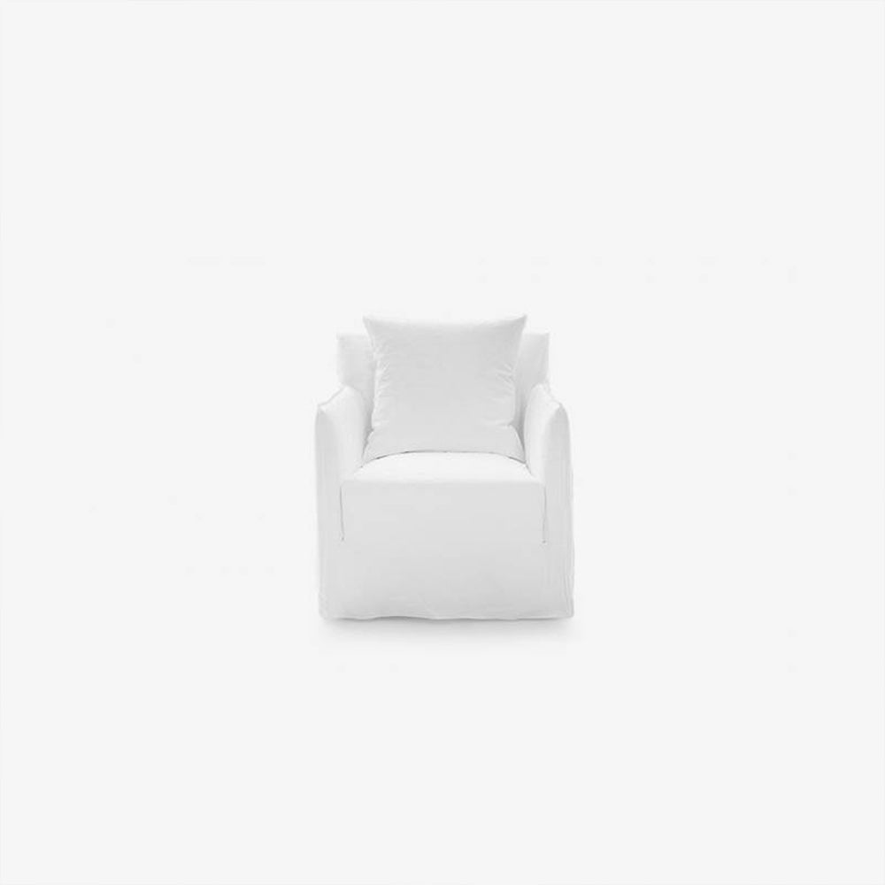 Gervasoni - Fauteuil Ghost n°04 - Lin Blanc