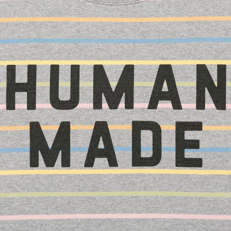 HUMAN MADE MULTI STRIPED SWEATSHIRT