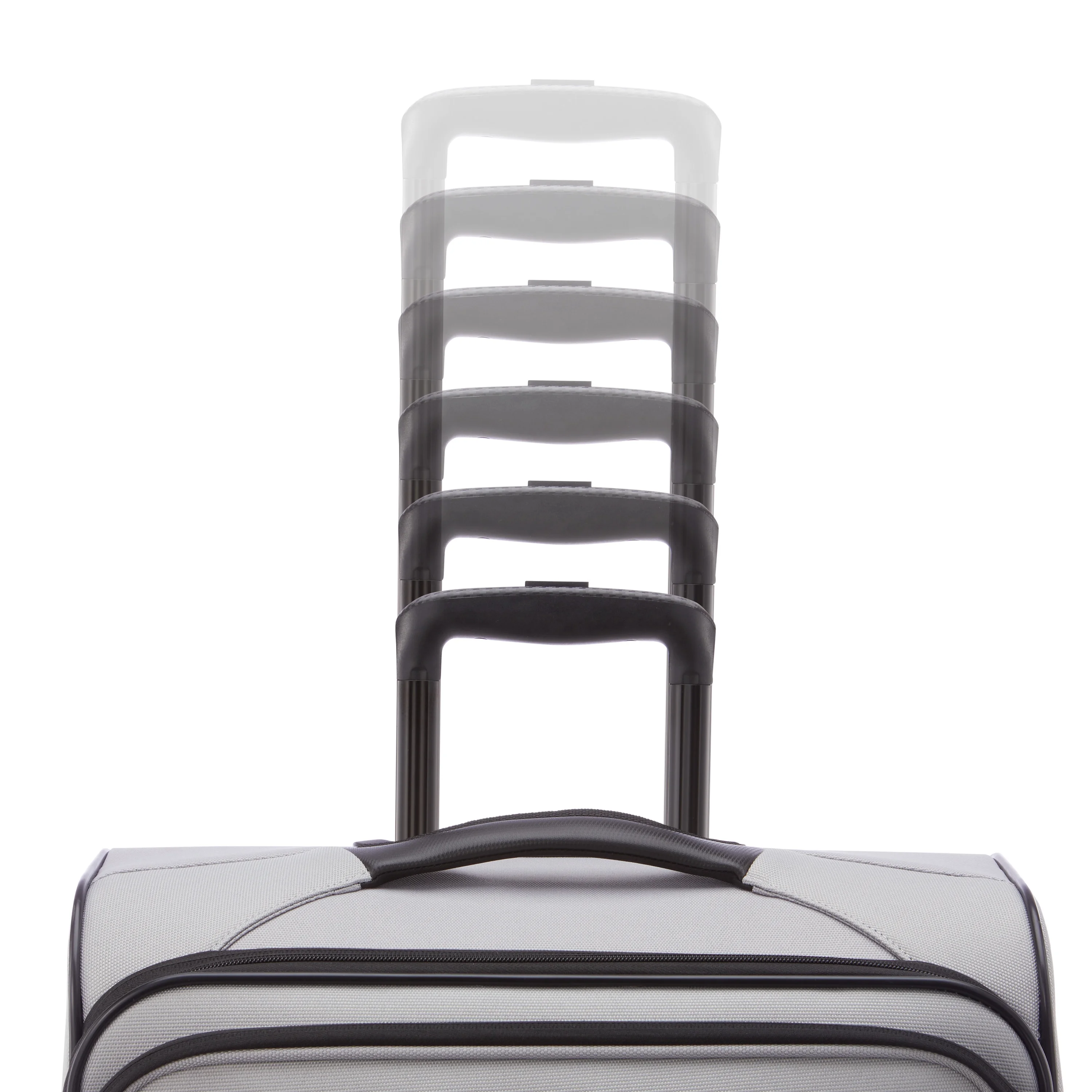 American Tourister X-Lite 3-Piece Luggage Set with Spinner Wheels - Light Grey - Image 3