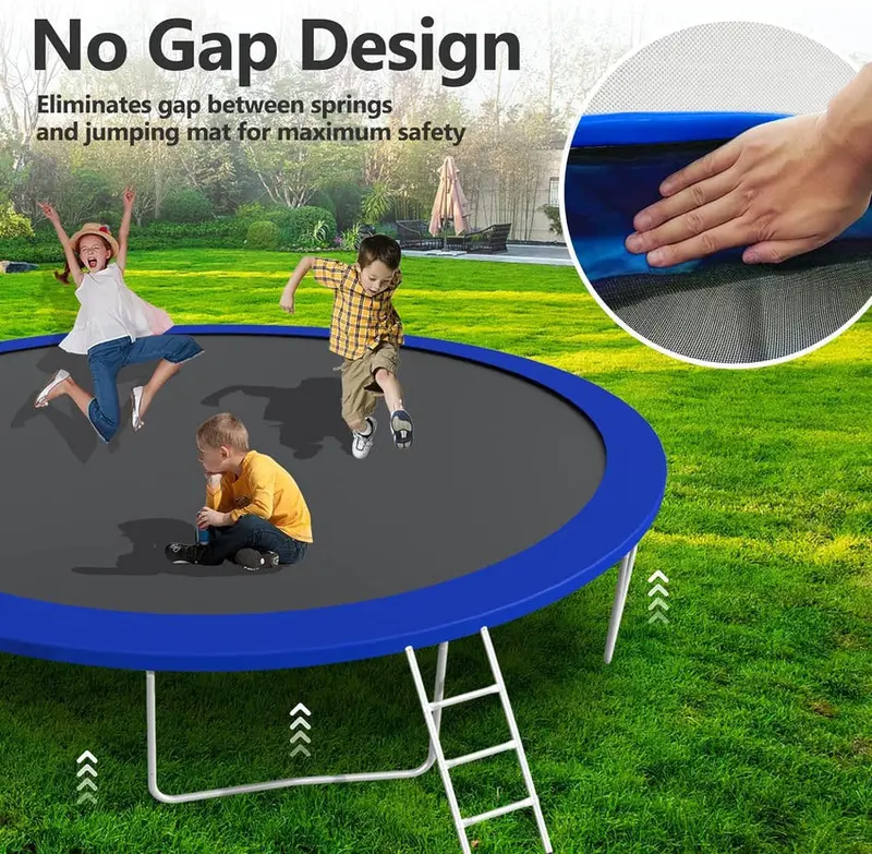 Trampoline With Enclosure Net And Adjustable Basketball Hoop - 8ft, 10ft, 12ft, 14ft, 15ft, 16ft - Image 31 Trampoline With Enclosure Net And Adjustable Basketball Hoop - 8ft, 10ft, 12ft, 14ft, 15ft, 16ft - Image 31