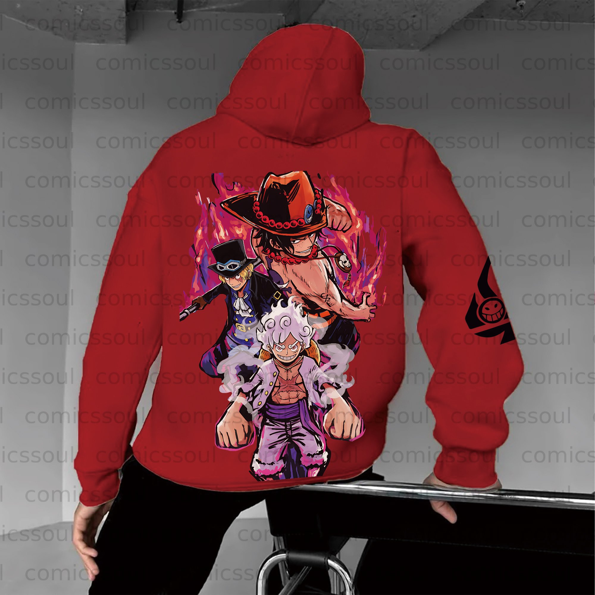 Unisex Anime Graphic Streetwear Vintage Plush Hoodie