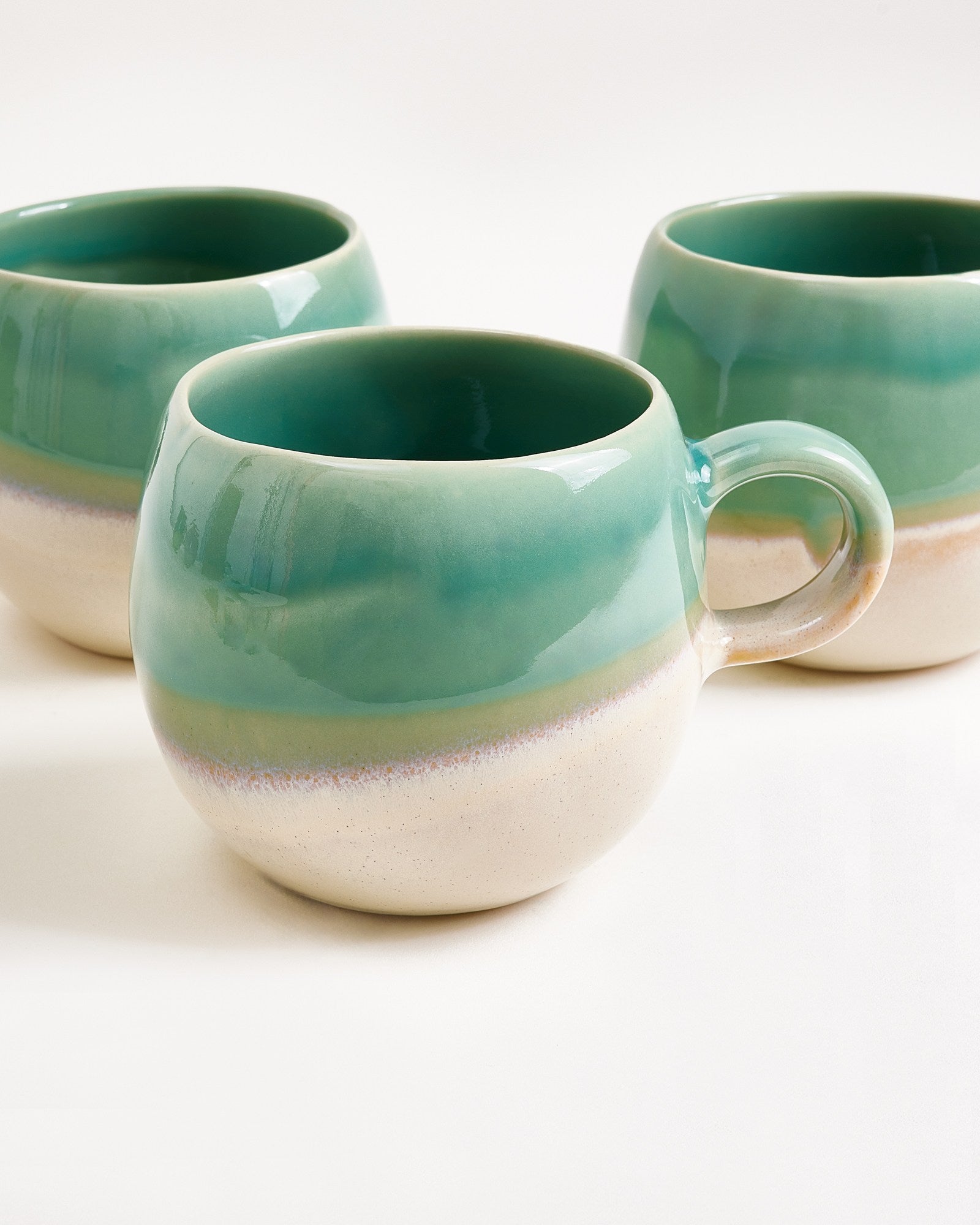 Bica Tasse groß hellgrün sand 6er-Set