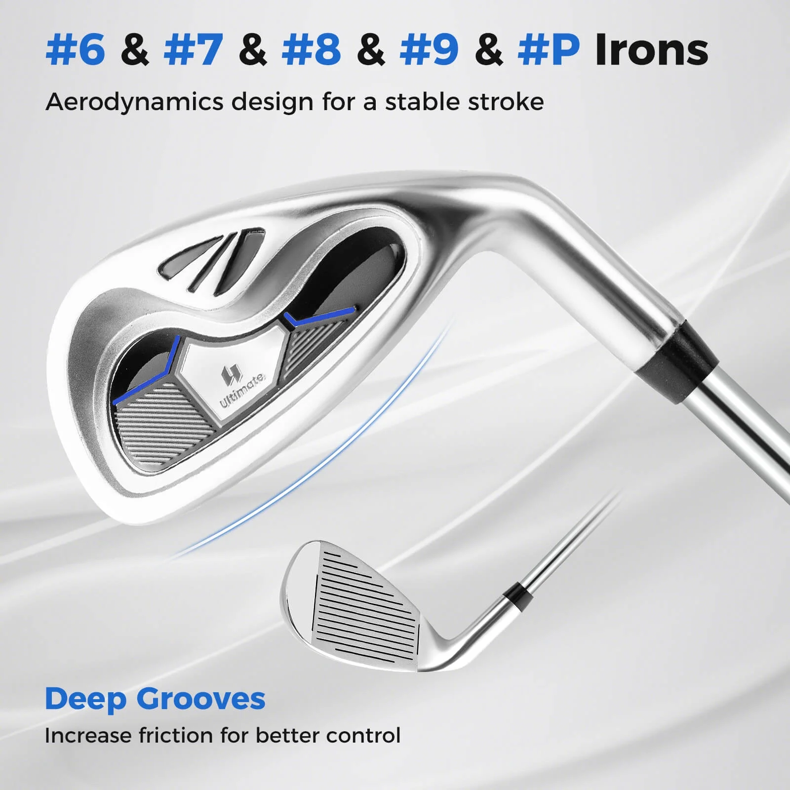 Costway Men's Complete Golf Clubs Package Set 10 Pieces Includes Alloy Driver - Image 8