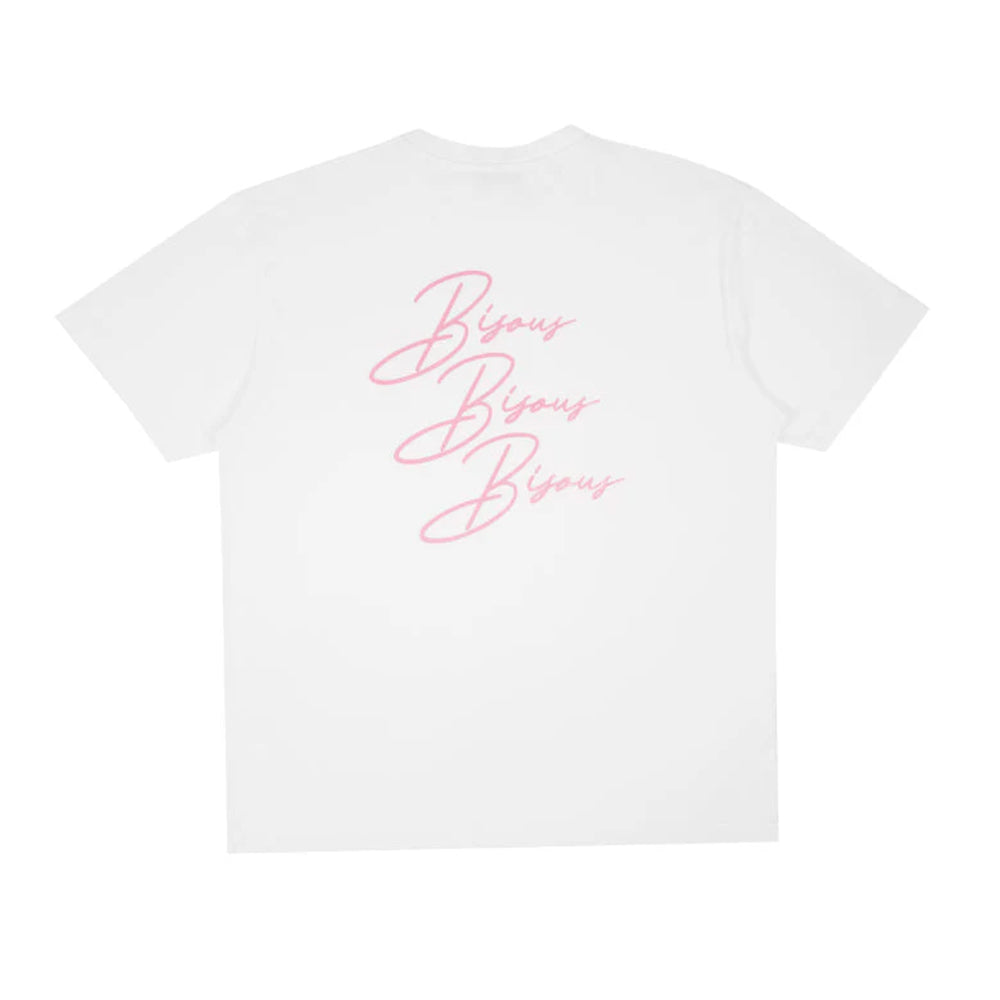 Bisous Skateboard - T-shirt Cigarette - Blanc