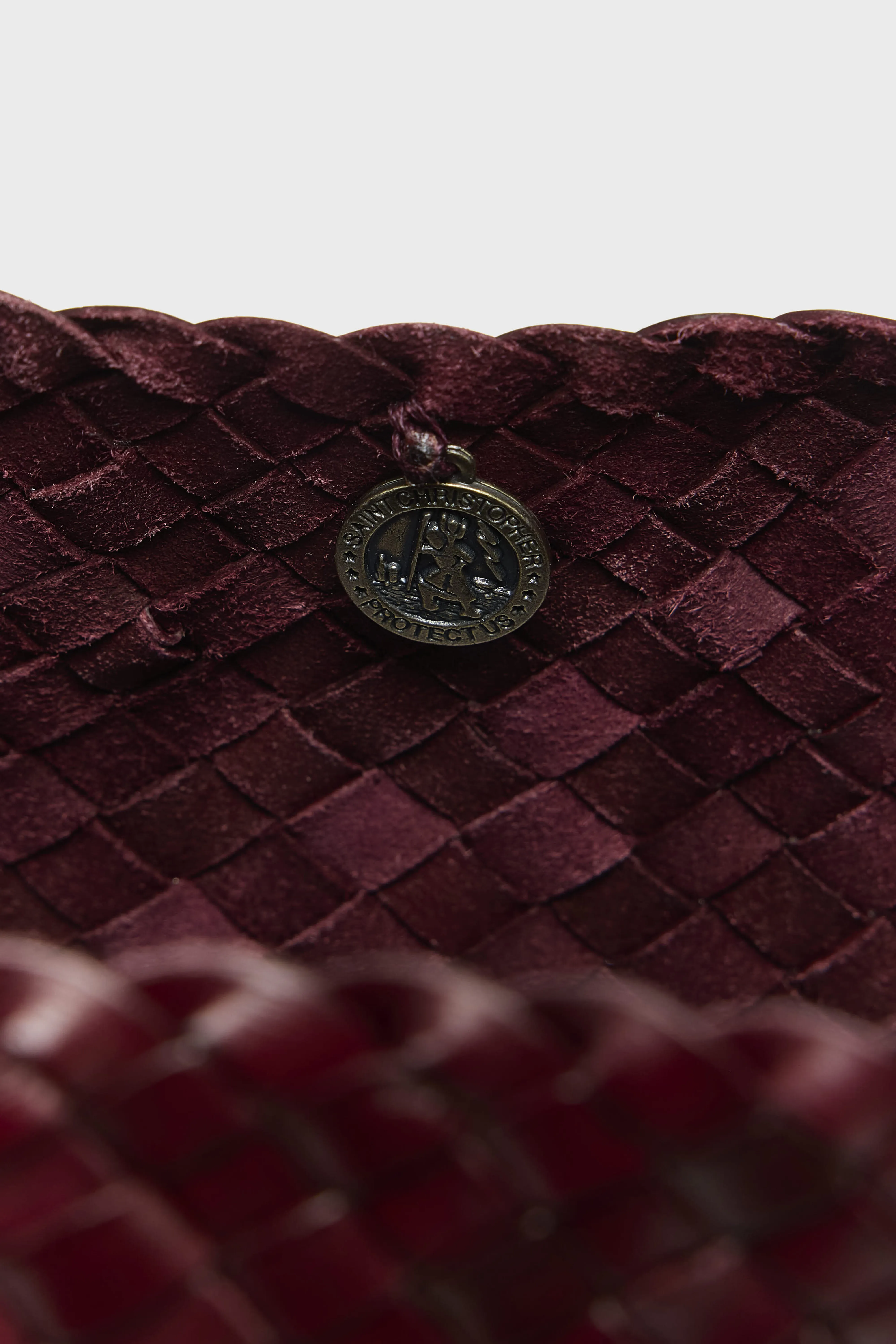 Bellerose Santa Croce Big Woven Leather Bag  (252 / W / BORDEAUX)