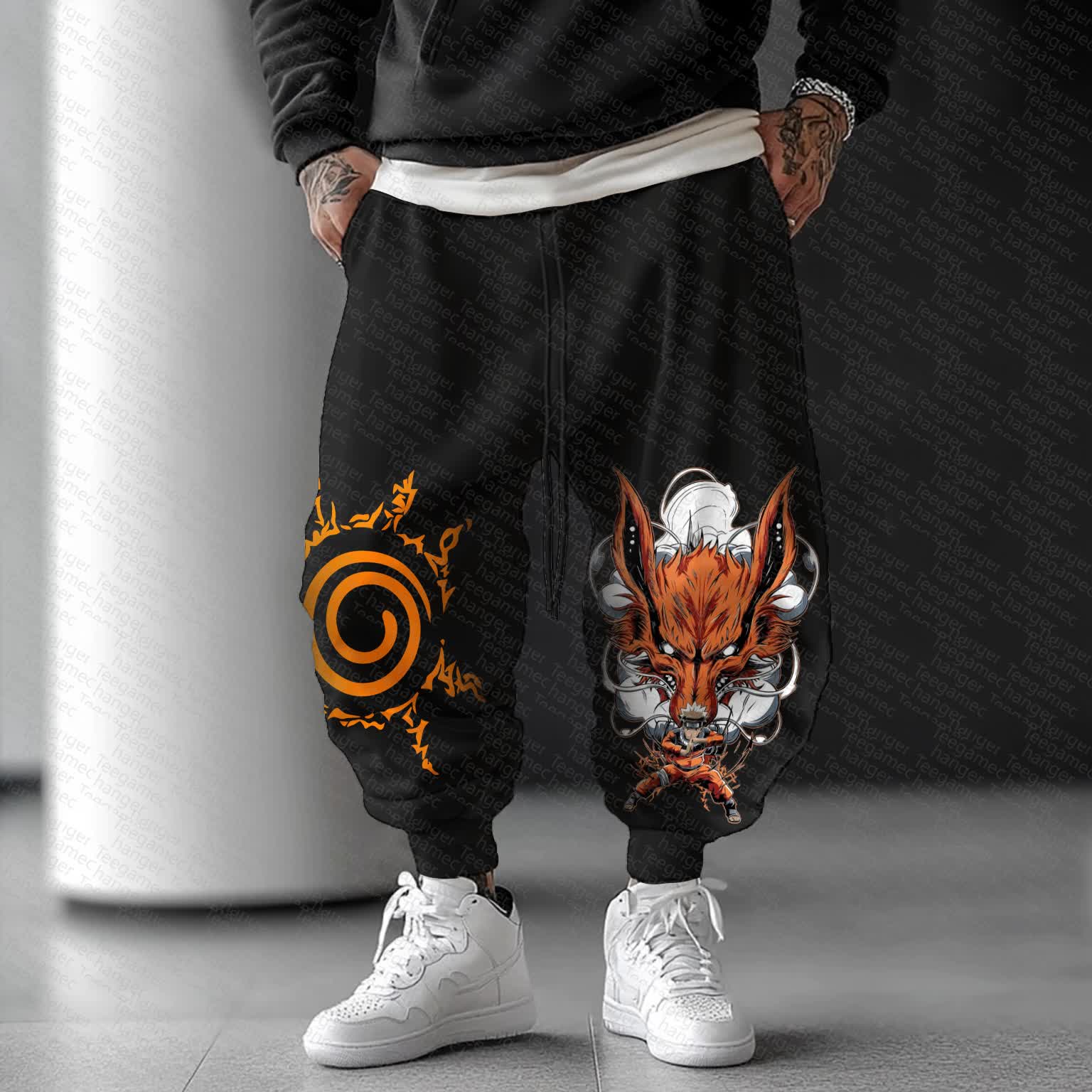 Unisex   Casual Anime Streetwear Pants