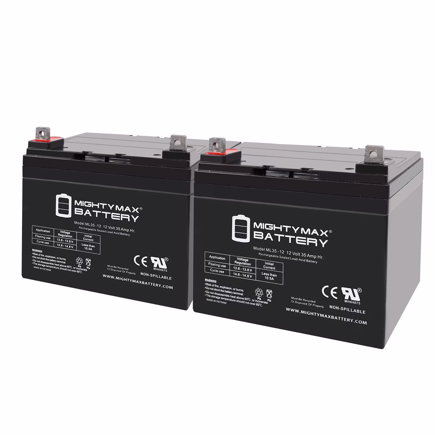 12V 35ah Wheelchair Battery for Pride Mobility Jazzy 1103 - 2 Pack(2 Pack)