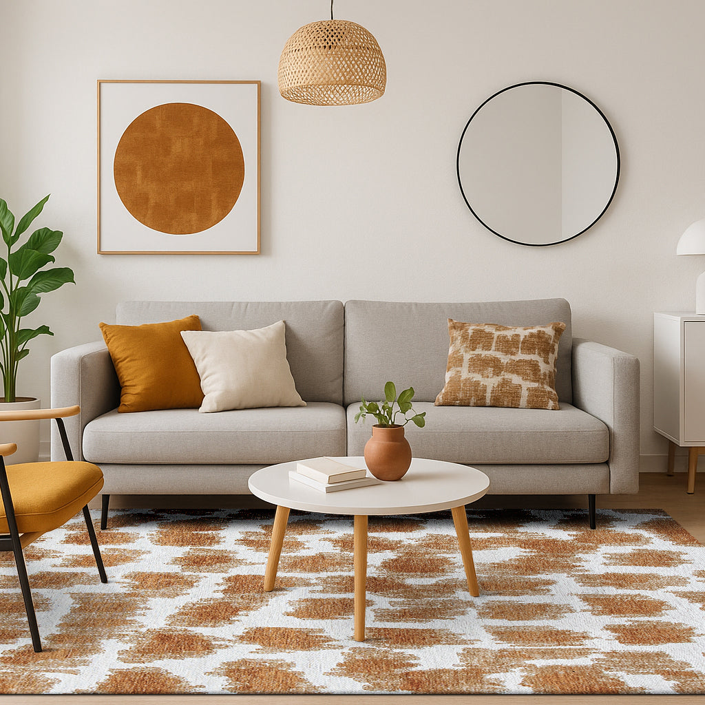 Lola & Moi Ikat Vloerkleed 170 x 240 cm - Golden Sand