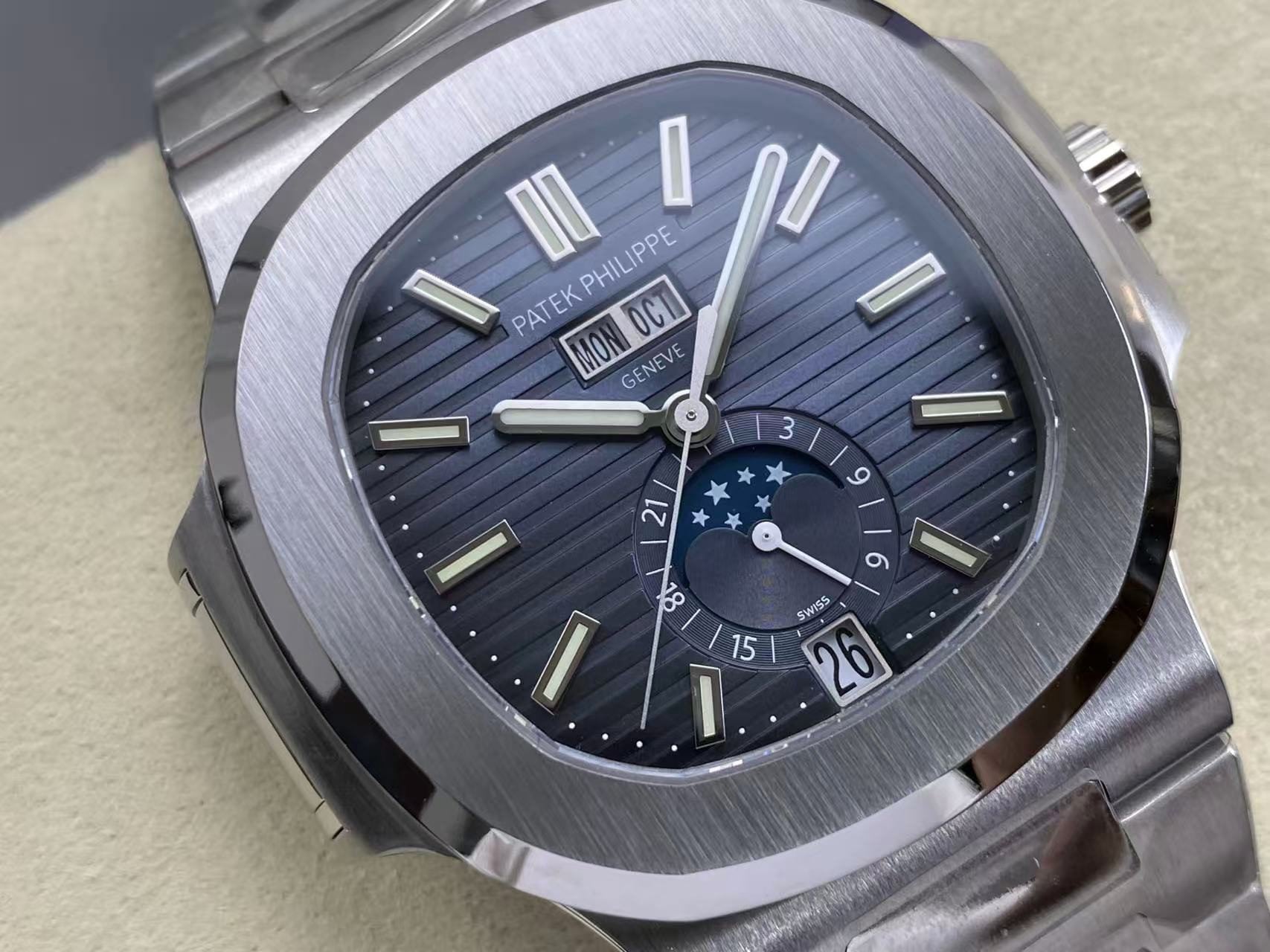 Replica Patek Philippe 5726 Blue Calendar Watch