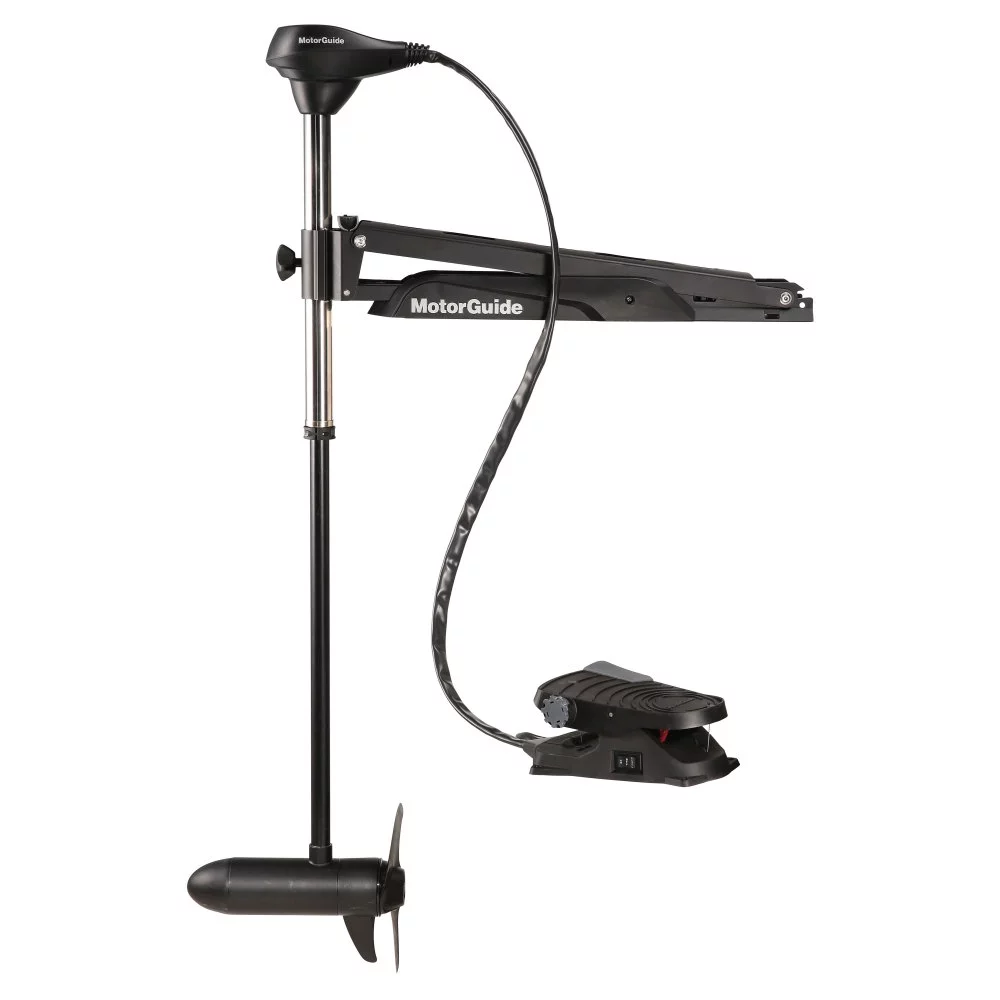 MotorGuide Freshwater Bow Mount Trolling Motor, Cable Steer, Foot-Control, 50-Inch Shaft, 55-Pound Peak Thrust - 940200100 MotorGuide Freshwater Bow Mount Trolling Motor, Cable Steer, Foot-Control, 50-Inch Shaft, 55-Pound Peak Thrust - 940200100