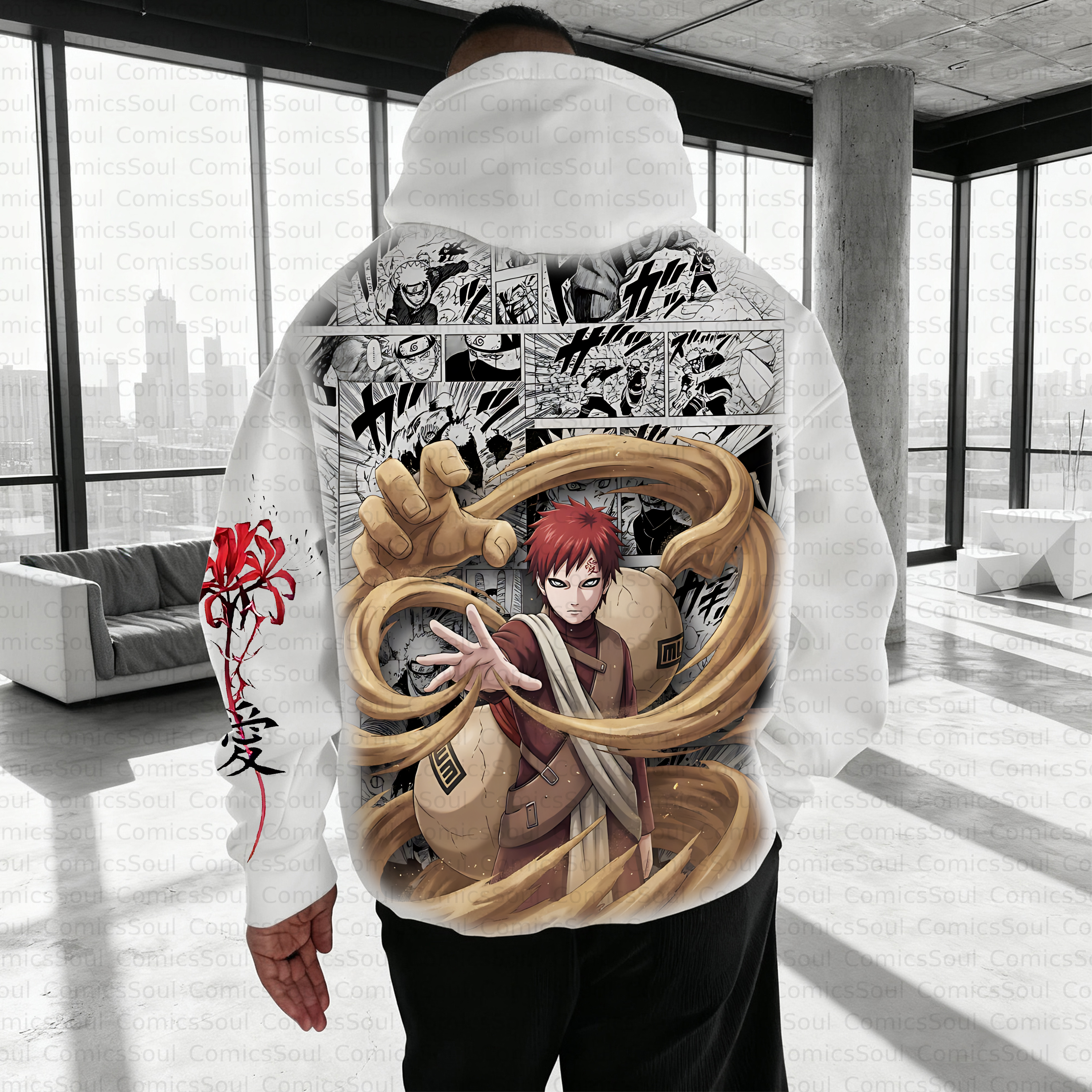 Unisex Anime Inspired Vintage Plush Hoodie