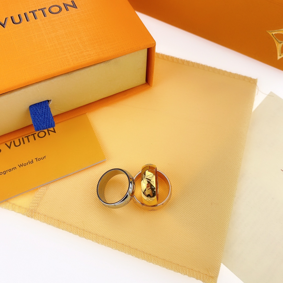 Louis Vuitton Monogram Men's Board Ring - Original Replica Club