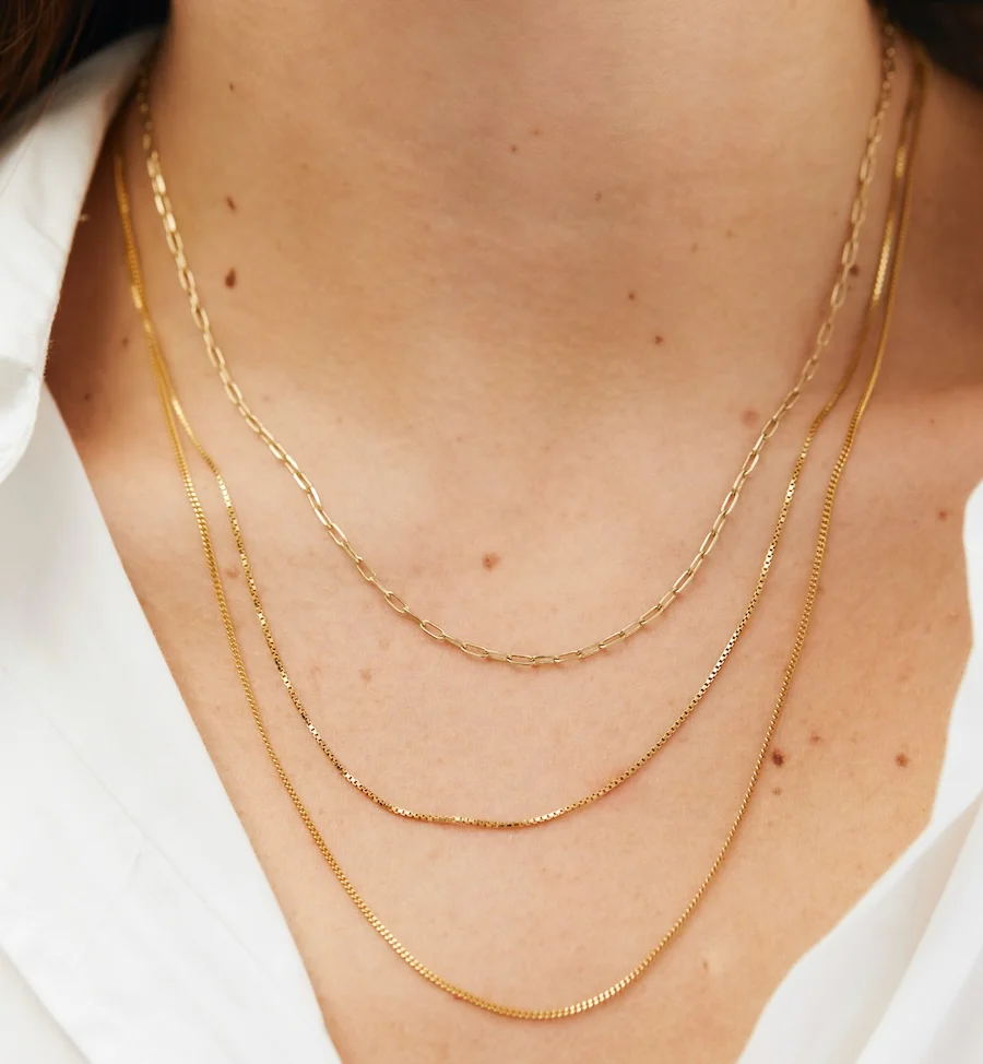 Gourmet Plain Necklace 14K